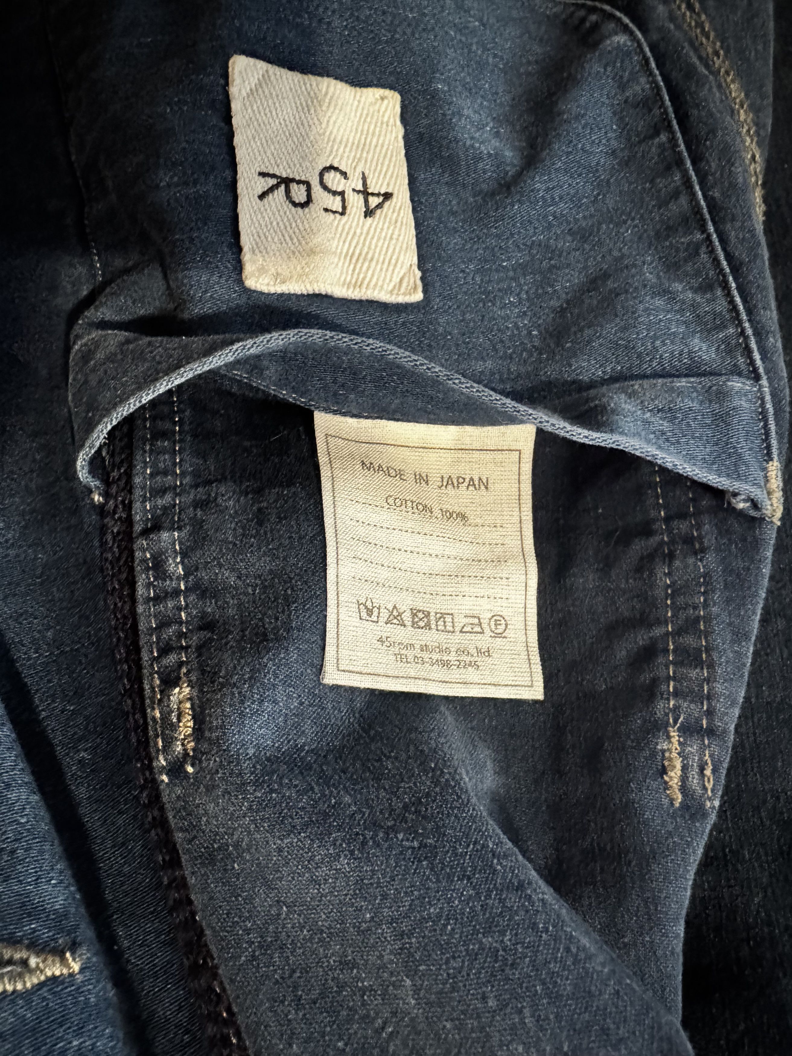 45rpm 45rpm Tyrolean chore jacket - denim Size US M / EU 48-50 / 2 - 4 Thumbnail