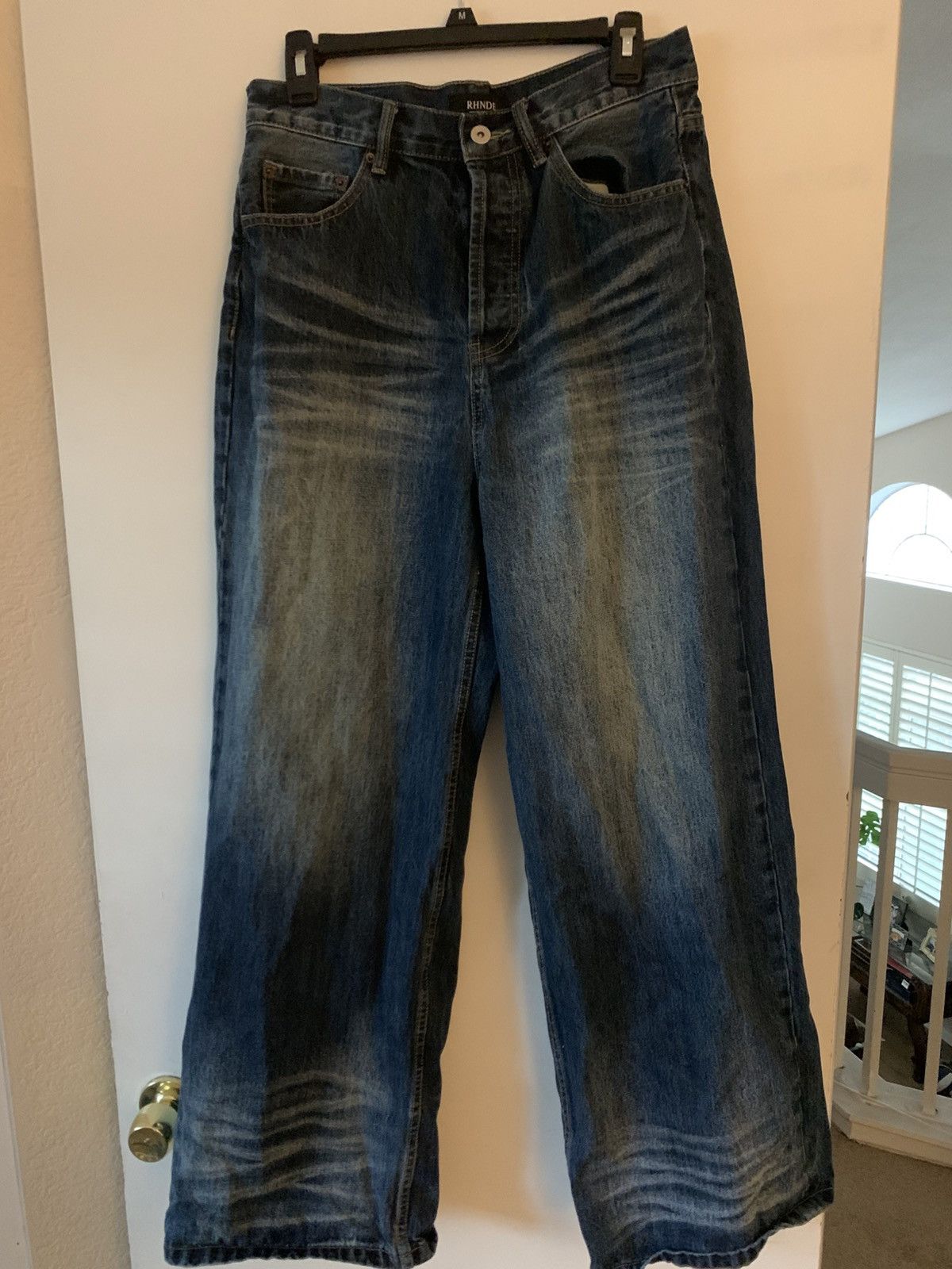 Other RHNDE Mens wide leg denim jeans Size US 34 / EU 50 - 1 Thumbnail