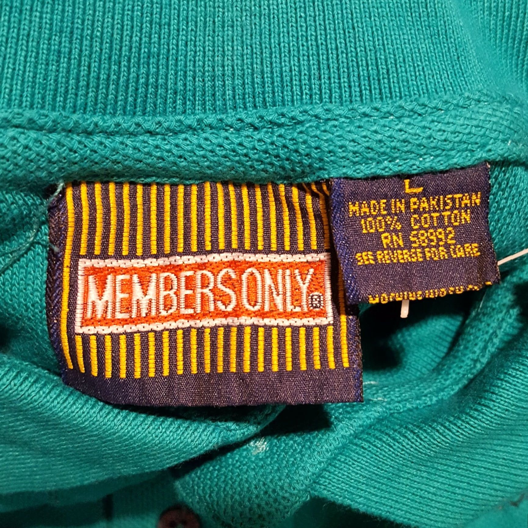 Members Only VINTAGE Members Only Polo Shirt - Golf - Short Sleeve - Size L - Green - 90s Retro Casual Shirt Mens Size US L / EU 52-54 / 3 - 6 Thumbnail