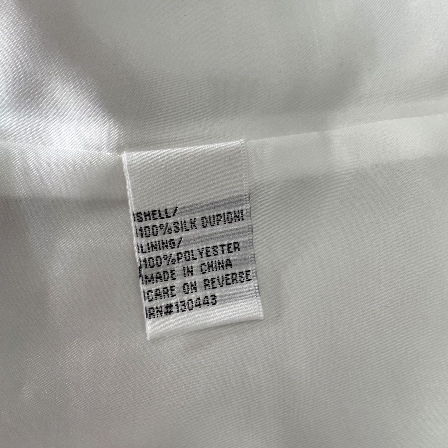 Vintage Patty Kim Blazer Womens XS White 100% Silk Open Front 3/4 Sleeve Lined Lightweight Dupion Silk Size XS / US 0-2 / IT 36-38 - 5 Thumbnail