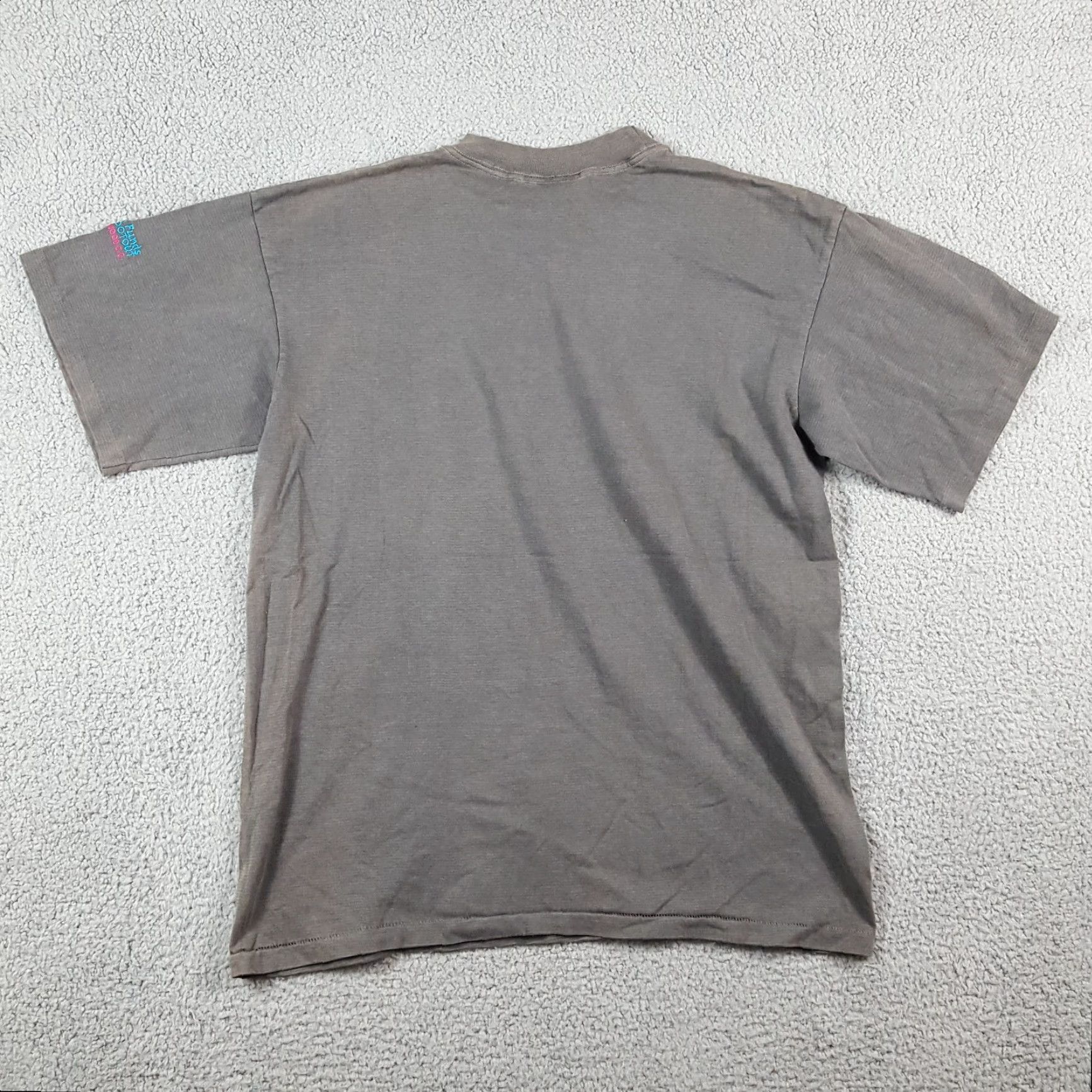 Logo 7 VINTAGE Greg Norman Golf Shark Logo T-Shirt Men Large Gray 90s 2000s Y2K Embroidered Crew Neck Short Sleeve USA Made Size US L / EU 52-54 / 3 - 6 Thumbnail