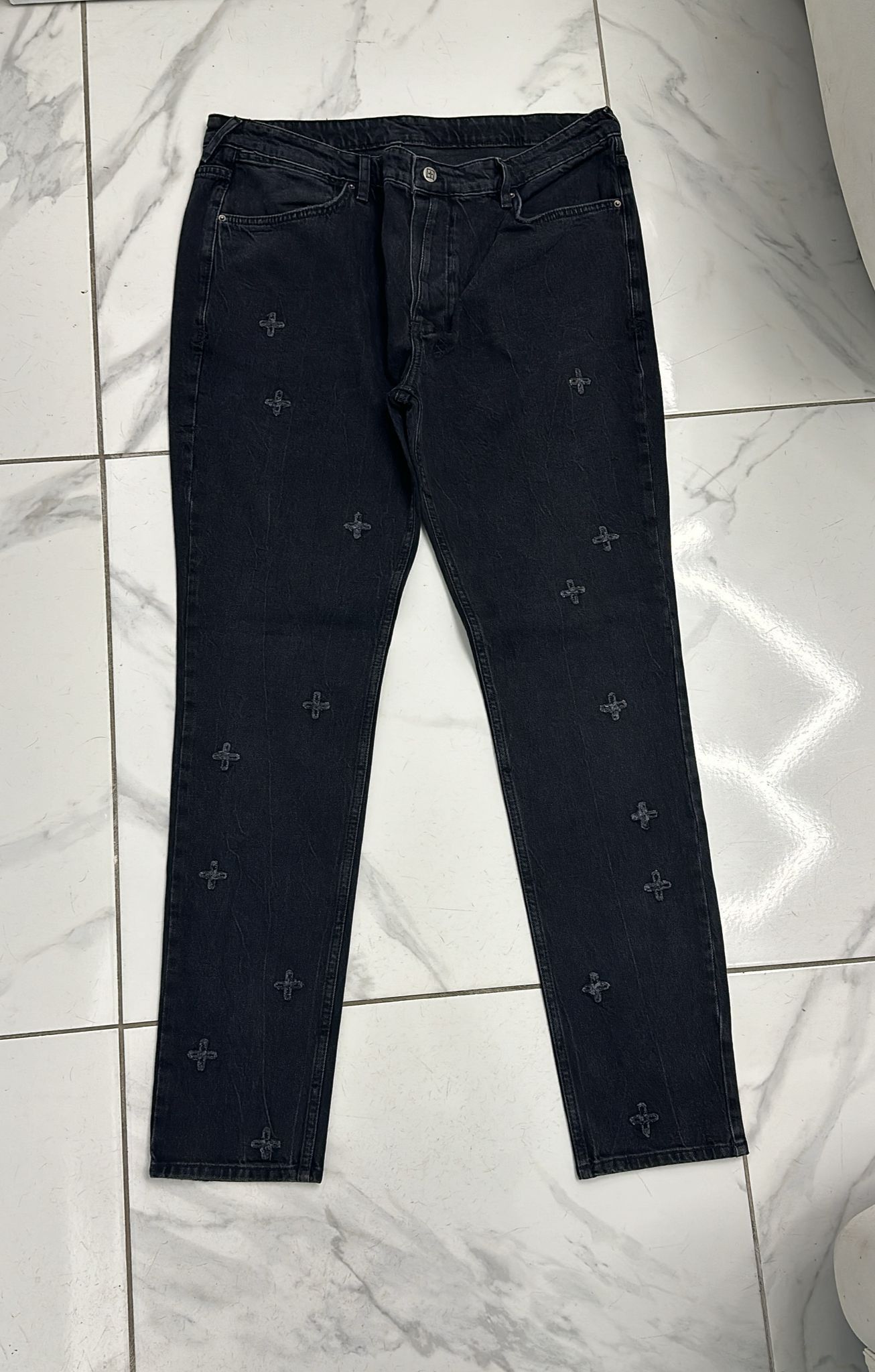Ksubi Ksubi Van Winkle Black Marble K Plus Jean Size 40 Size US 40 / EU 56 - 1 Thumbnail