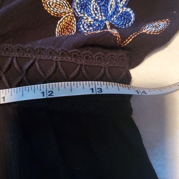 Other Blue Rain (Franchesca) Embroidered Long Slv Accented Black L Size M / US 6-8 / IT 42-44 - 9 Thumbnail
