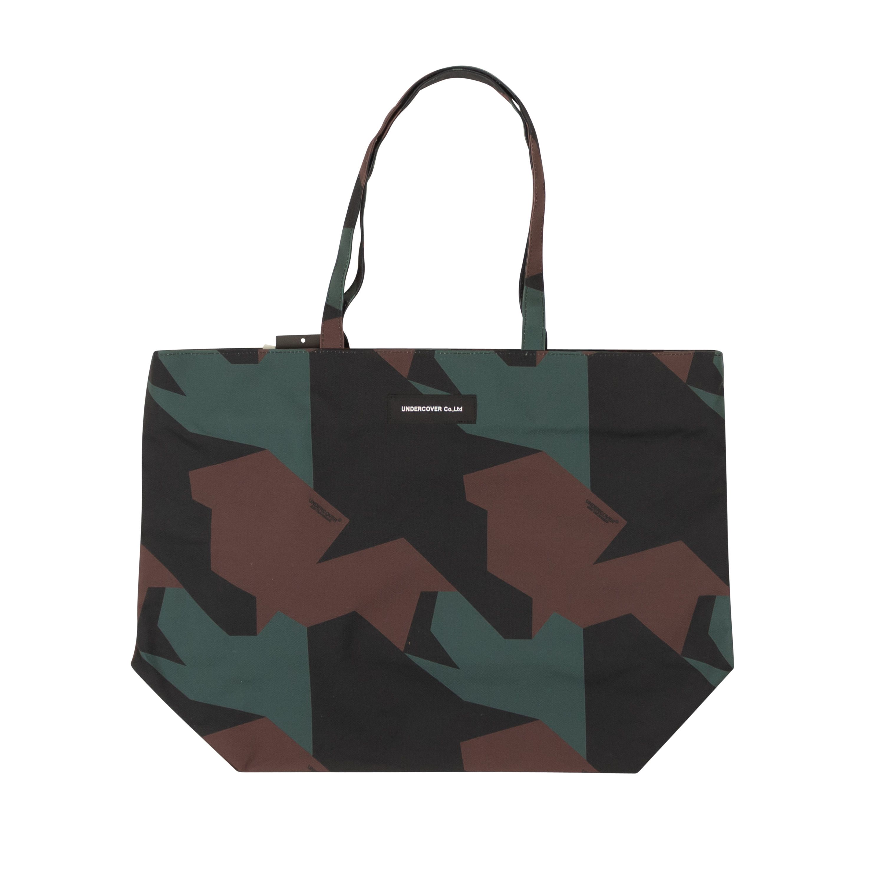 image of Undercover Black Brown & Green Camoflouge Block Tote Bag Size Os, Men's