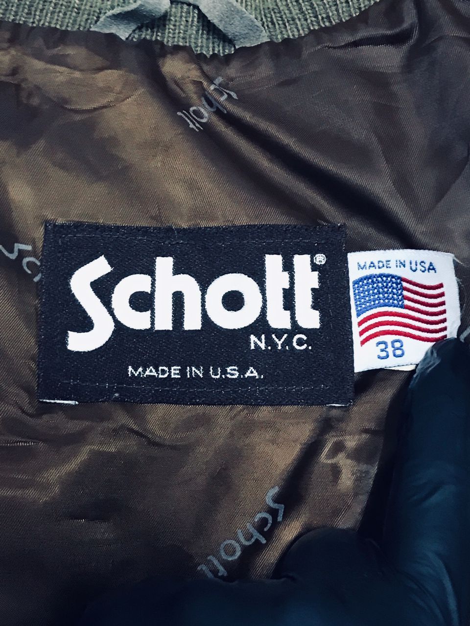 Schott Vintage Schott Suede Leather Bomber Jacket Size US M / EU 48-50 / 2 - 8 Thumbnail