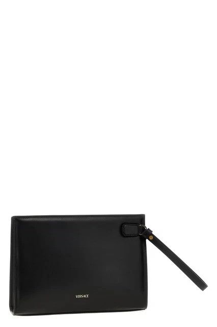 Versace VERSACE La Medusa Black Leather Pouch New & Authentic Size ONE SIZE - 2 Thumbnail