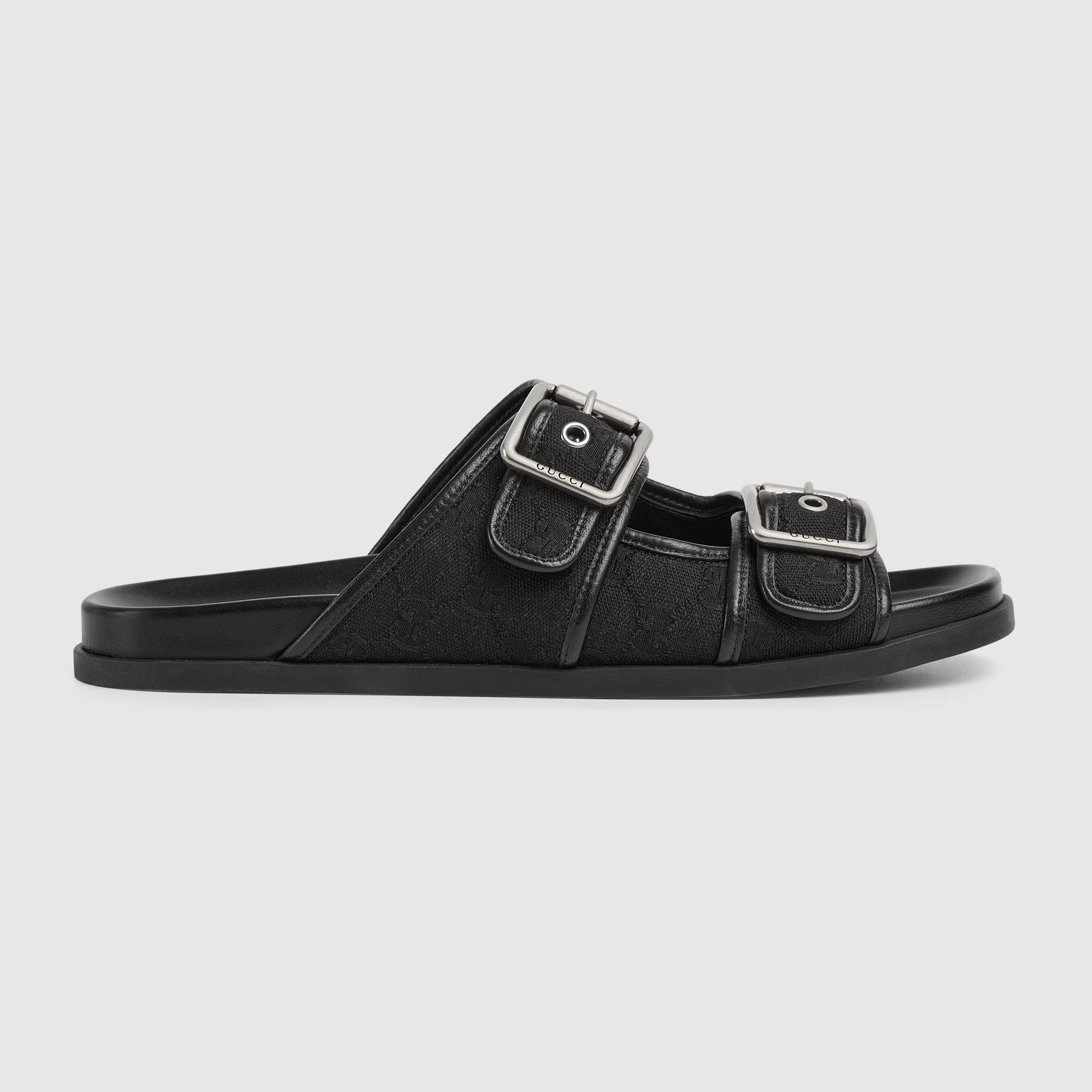 GUCCI Nylon Cirano Lux Stripe Mens Cleat Sole Slingback Sandals GUCCI Nylon Cirano Lux Stripe Mens Cleat Sole Slingback Sand main image 4