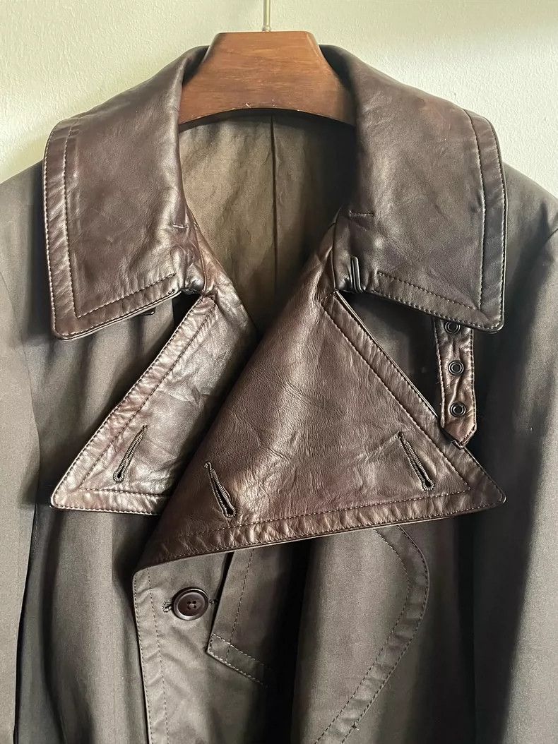 Yohji Yamamoto Yohji Yamamoto Leather Collar Windbreaker Jacket 2506-Nexta Size US M / EU 48-50 / 2 - 1 Thumbnail