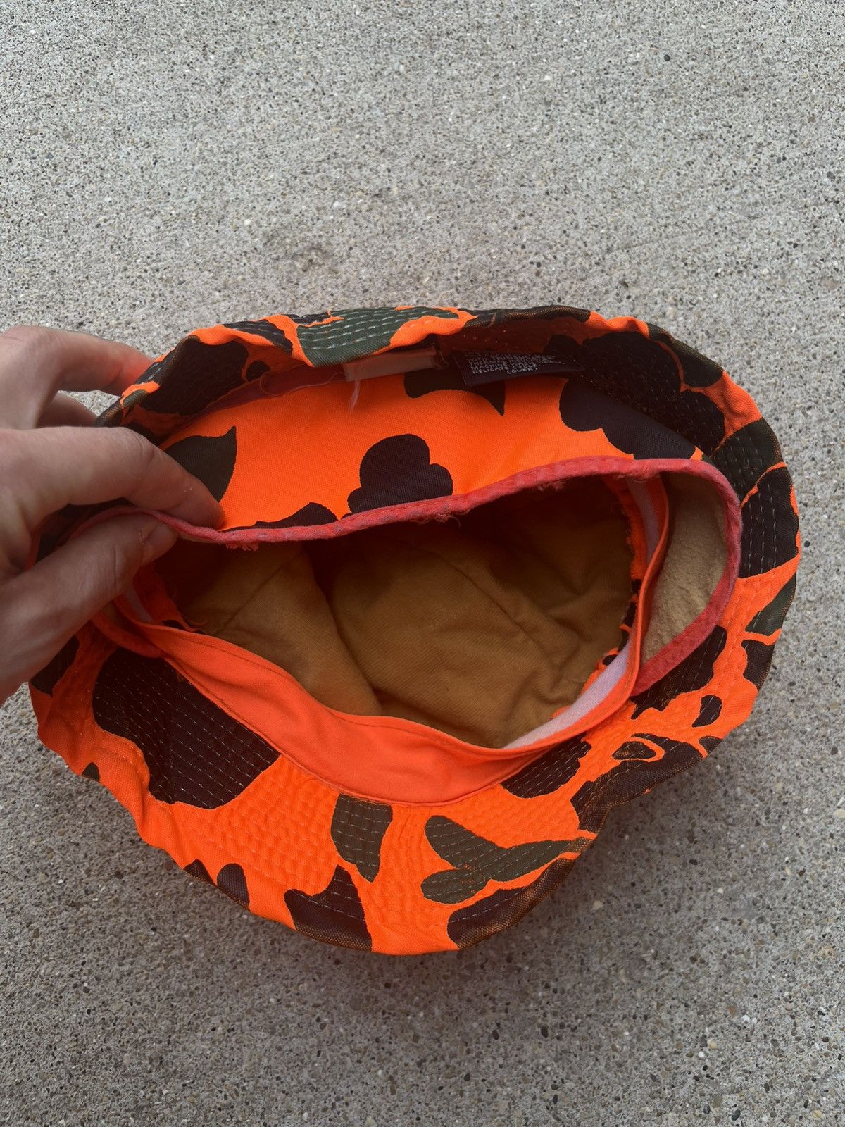 Other Vintage 3M Duck Camo Orange Bucket Hat Size ONE SIZE - 6 Thumbnail