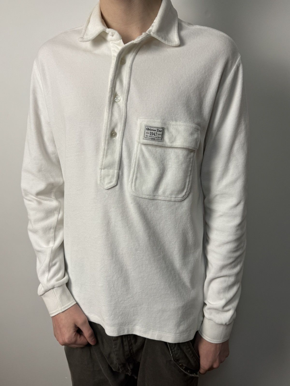 Dior SS22 Dior by Birkenstock CD 1947 Long sleeve Polo Shirt Size US S / EU 44-46 / 1 - 2 Thumbnail