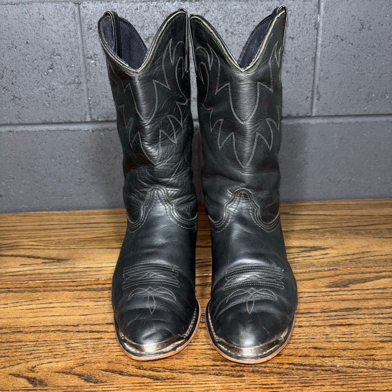 Other Durango Men’s Western Cowboy Boots Black Leather Size 9 USA Size US 9 / EU 42 - 3 Thumbnail