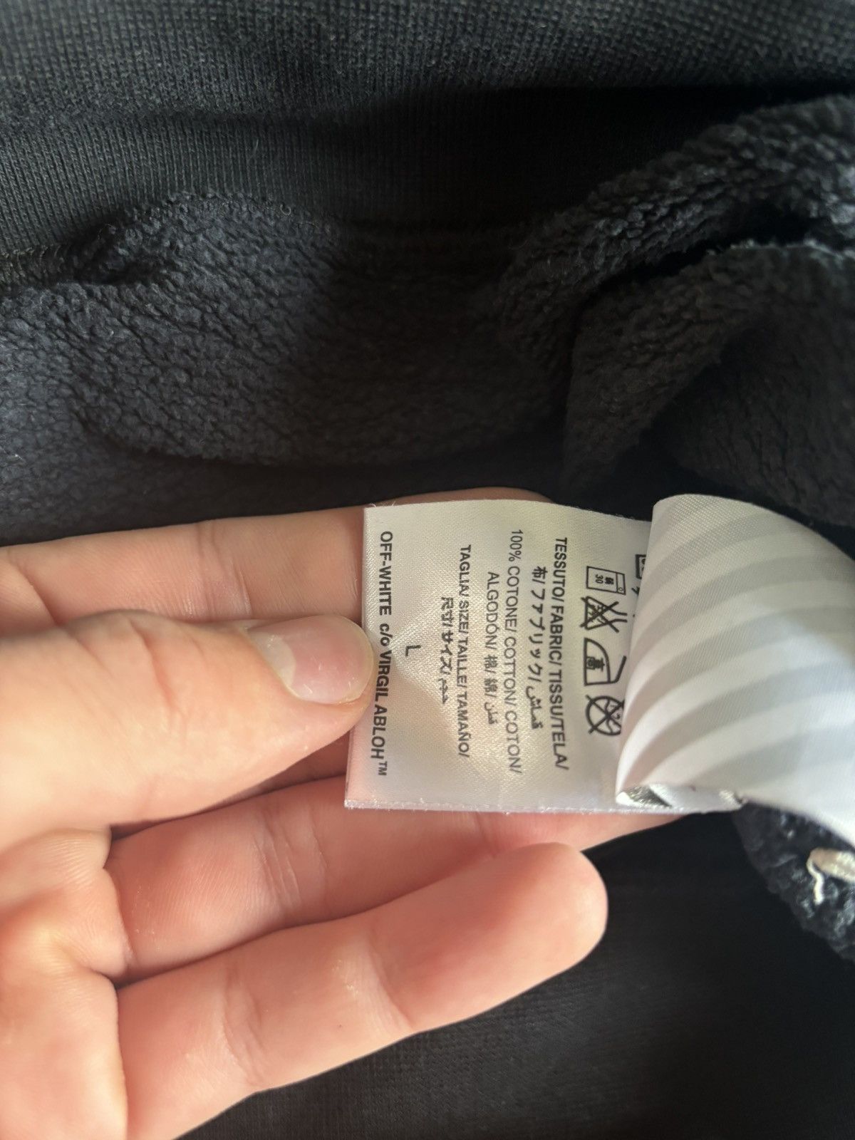 Off-White Off White Skull Mirror Crewneck by Virgil Abloh, size L. Size US L / EU 52-54 / 3 - 6 Thumbnail