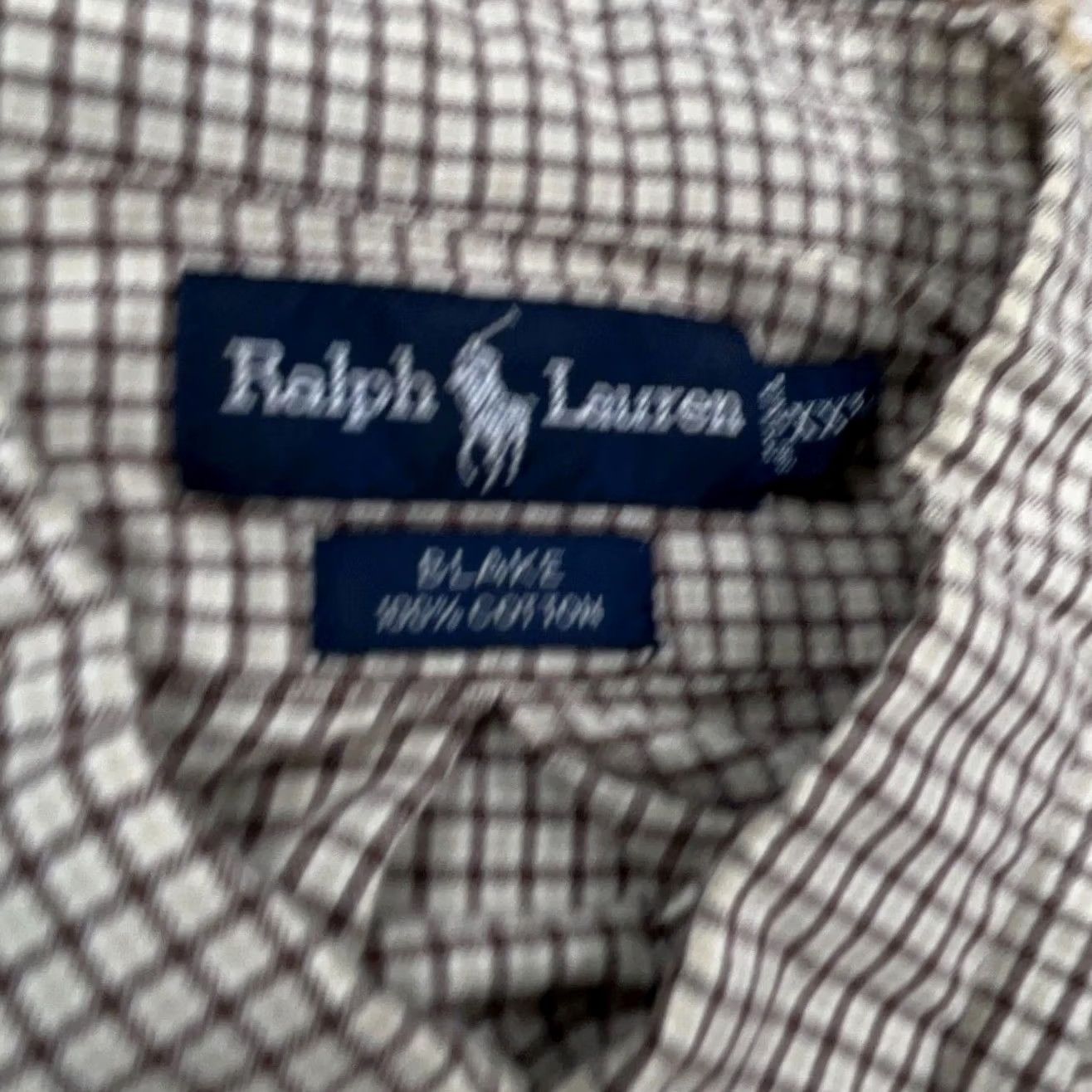 Ralph Lauren Ralph Lauren Shirt Men 2XL Brown Button-Up Plaid Oxford Casual Dress Vintage: No (adjusted) Size 48R - 6 Thumbnail