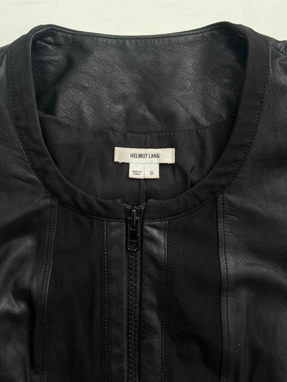 Helmut Lang Helmut Lang 2013 Panelled Lambskin Leather Jacket Size S / US 4 / IT 40 - 2 Thumbnail
