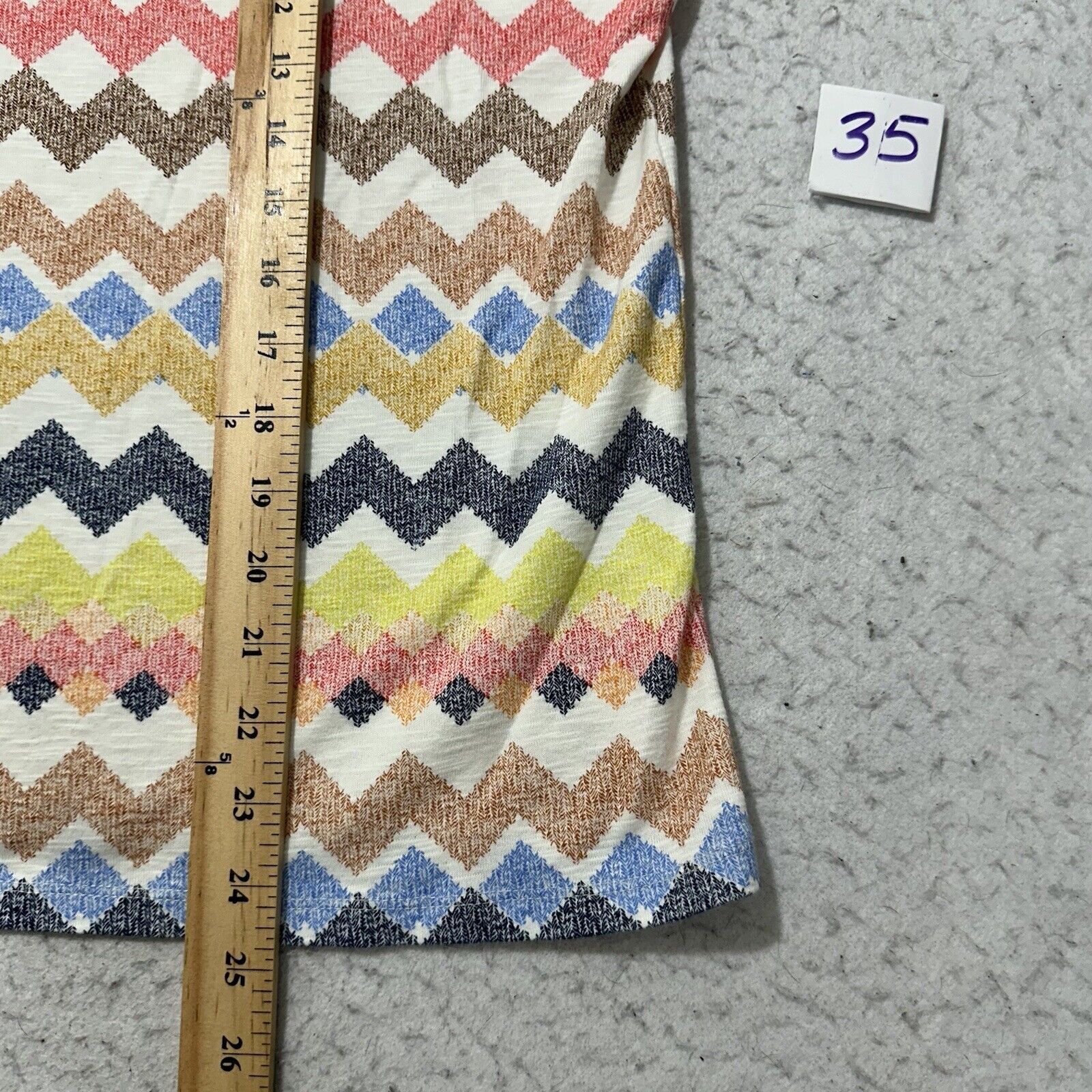 Other Rafaella 1X Chevron Striped Lightweight Sweater Knit Top Size XL / US 12-14 / IT 48-50 - 9 Thumbnail