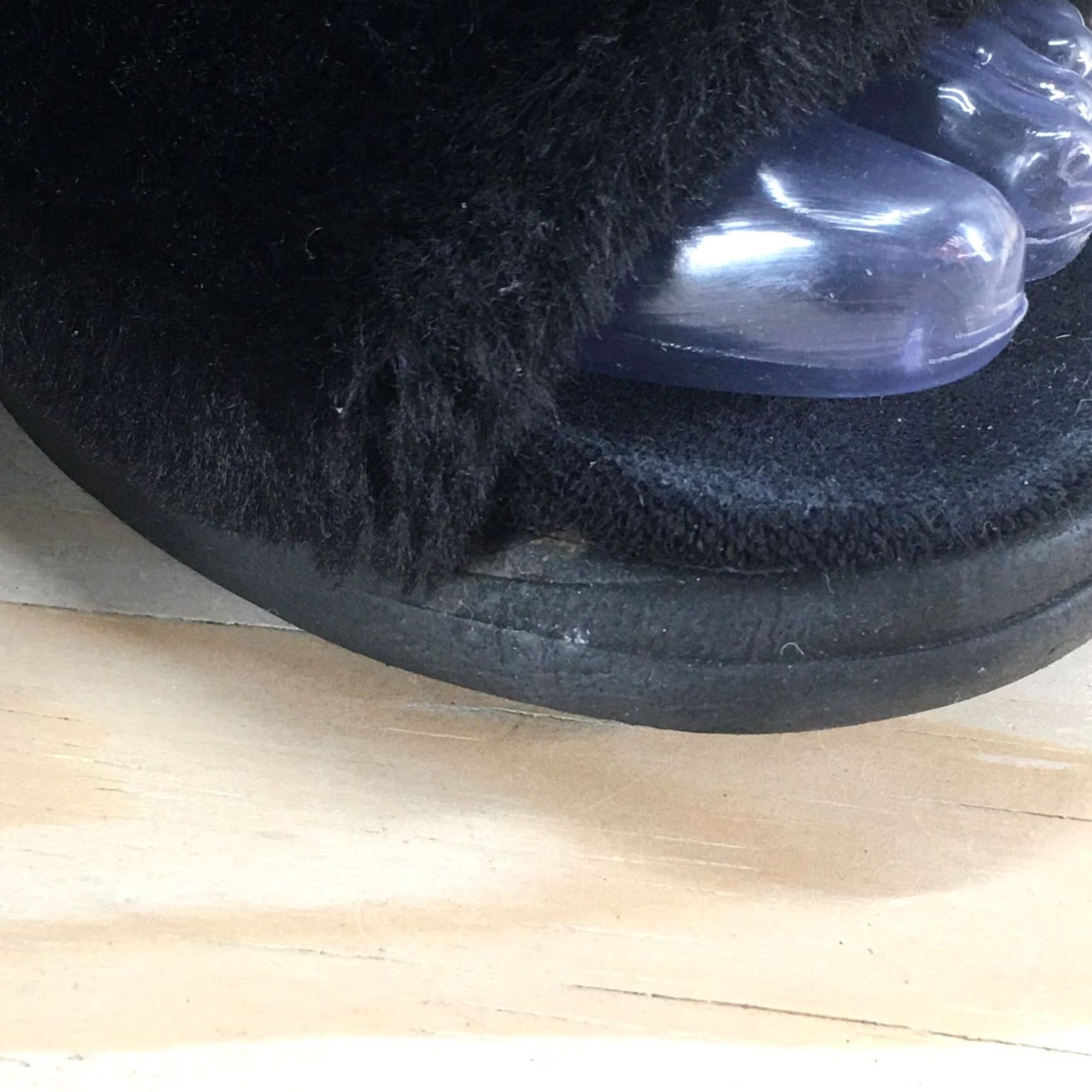 Kenneth Cole Kenneth Cole Reaction Sandals Womens 5.5 Slide Black Fur Slip On Open Toe Casual Size US 6 / IT 36 - 4 Thumbnail