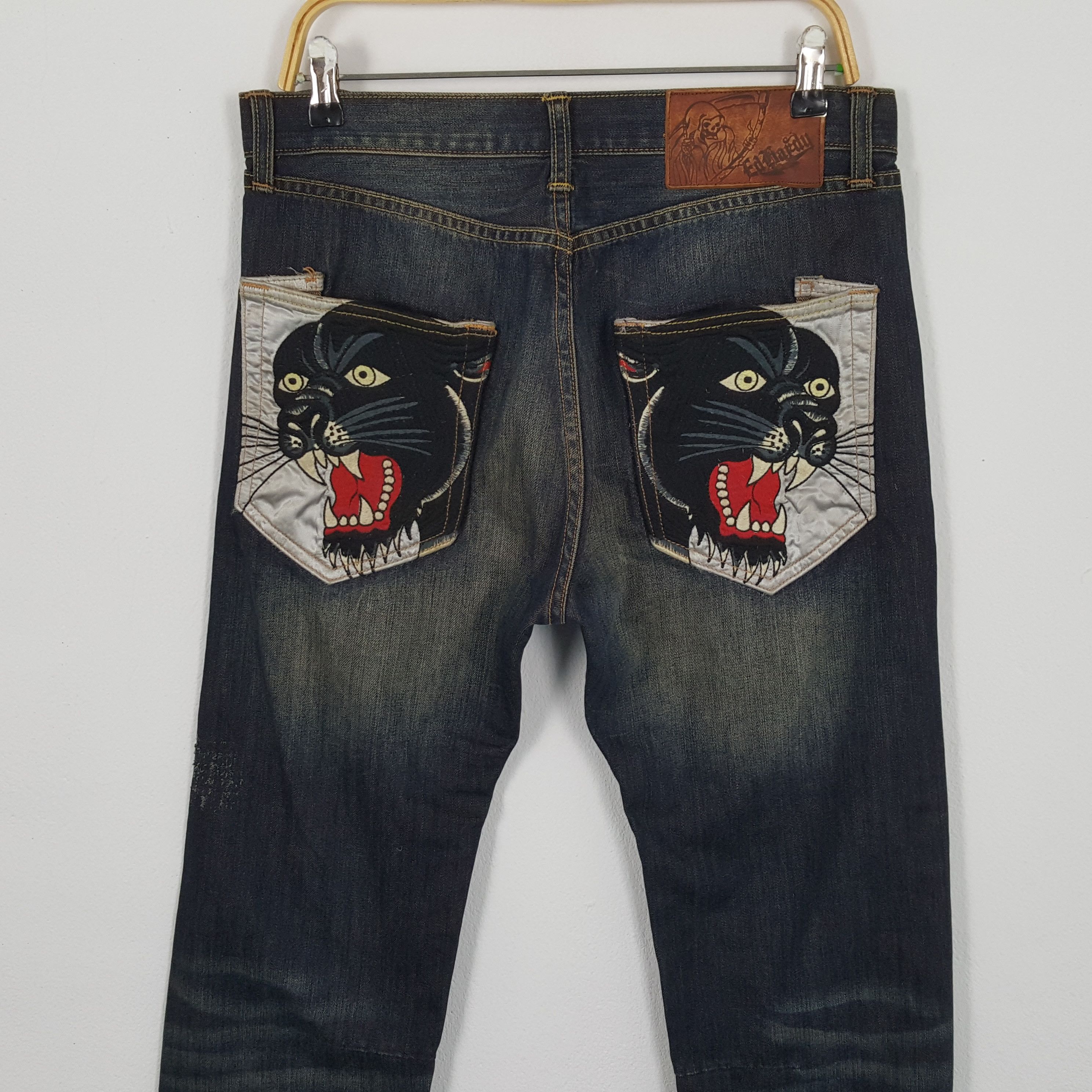 Christian Audigier × Ed Hardy × Vintage Vintage ED-HARDY by Christian Audigier American Style Jeans Size US 32 / EU 48 - 2 Thumbnail