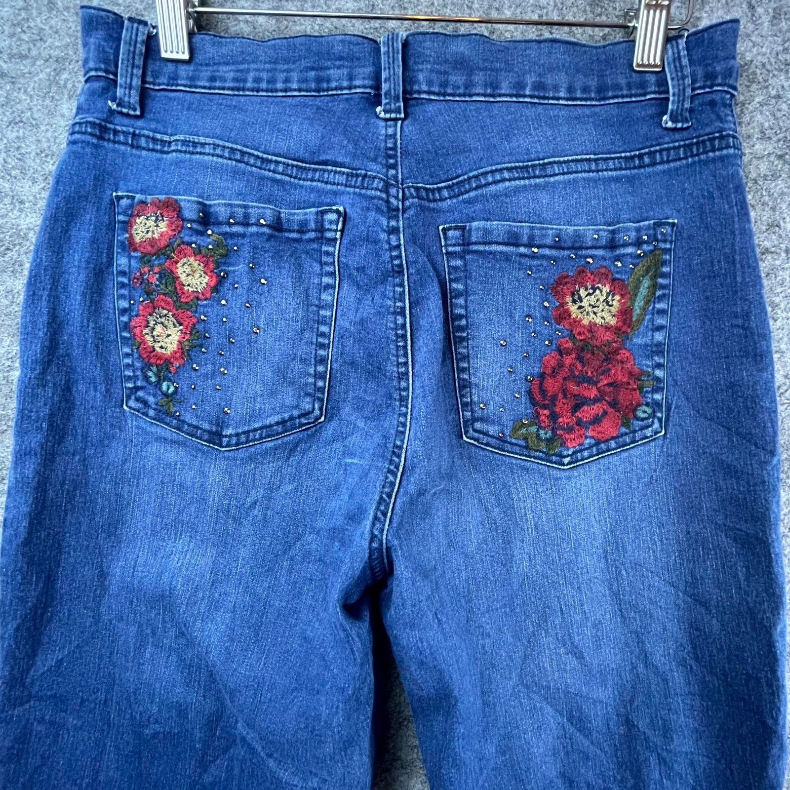 Gloria Vanderbilt Gloria Vanderbilt Jeans Women 10 Y2K Boho Embroider Straight Size 30" / US 8 / IT 44 - 3 Thumbnail