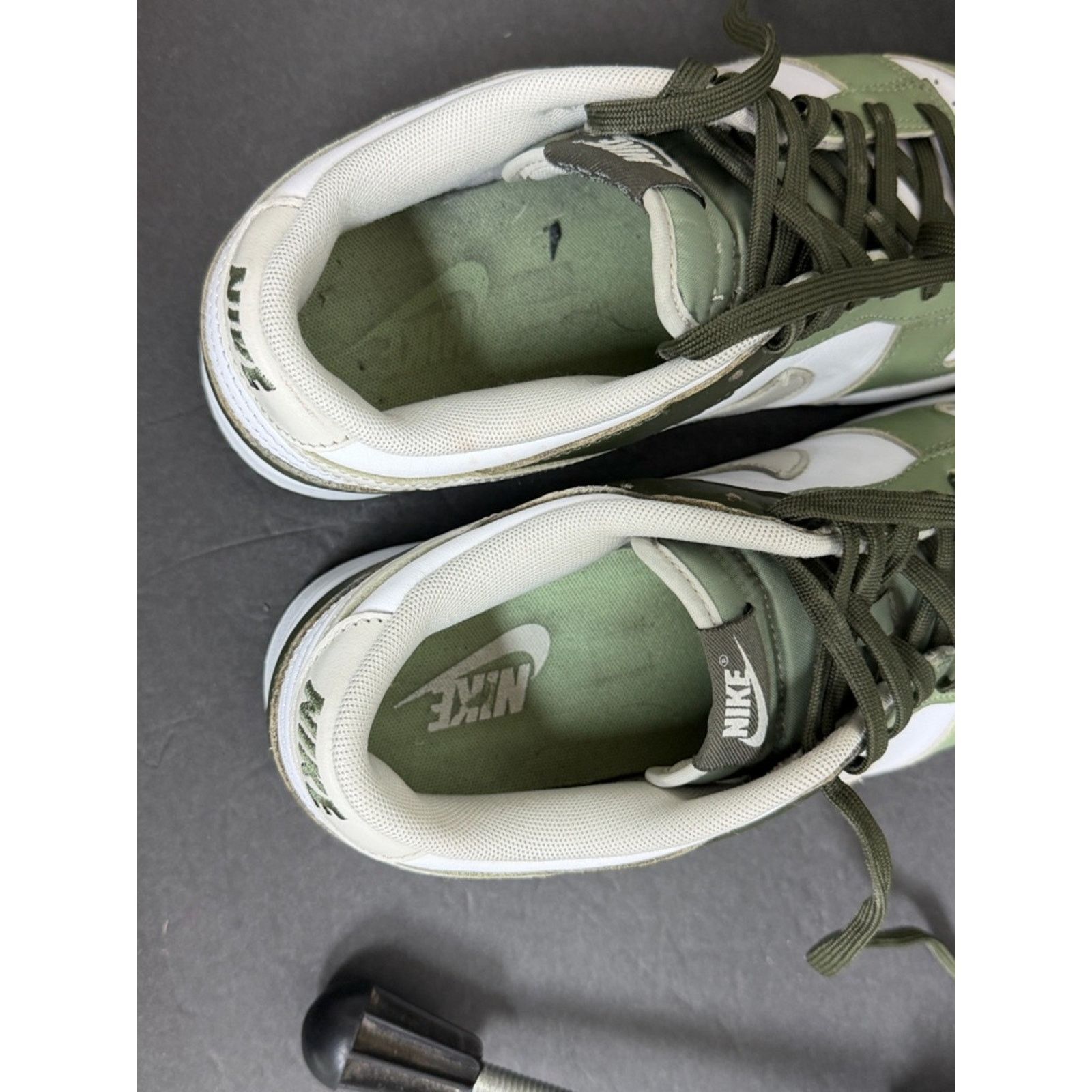 Nike Men’s Size 9.5 Nike Dunk Low Oil Green Cargo Khaki White Size US 9.5 / EU 42-43 - 9 Thumbnail