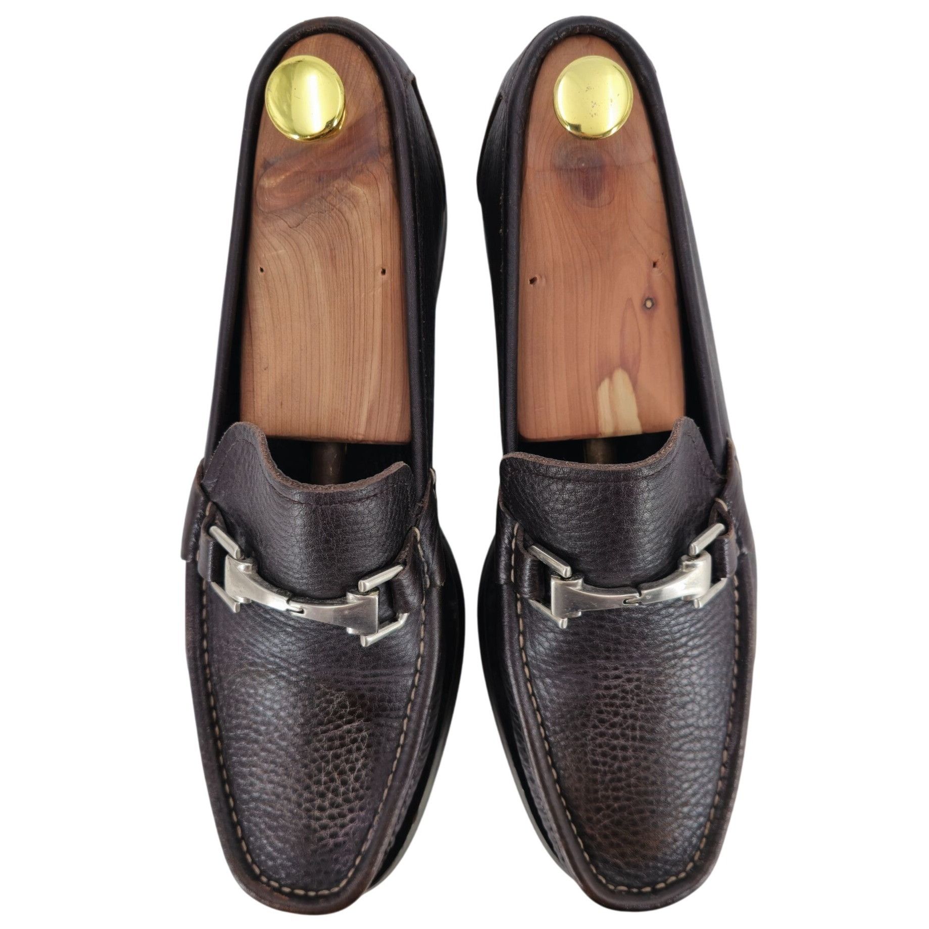 Allen Edmonds Allen Edmonds Italy Firenze Dress Shoes Mens 9 Brown Pebble Size US 9 / EU 42 - 2 Thumbnail