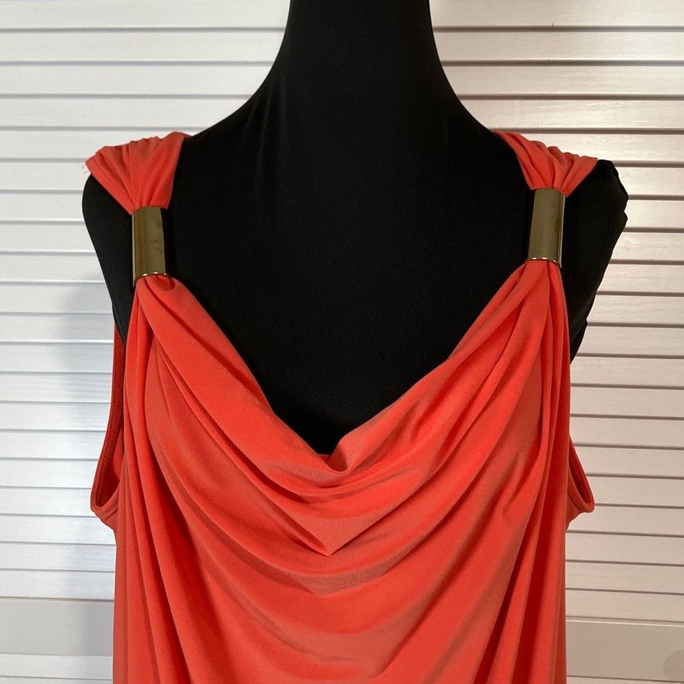 Other NWT Chaus Y2K Coral Draped Cowl Neck Tunic Blouse XL Size XL / US 12-14 / IT 48-50 - 4 Thumbnail