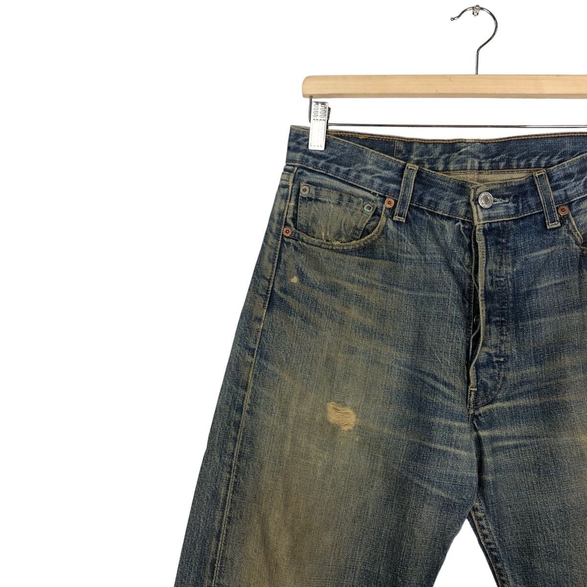 Levi's 🔥Vintage Distressed Denim Rusty Levi’s 501 Travis Scott Size US 30 / EU 46 - 7 Thumbnail