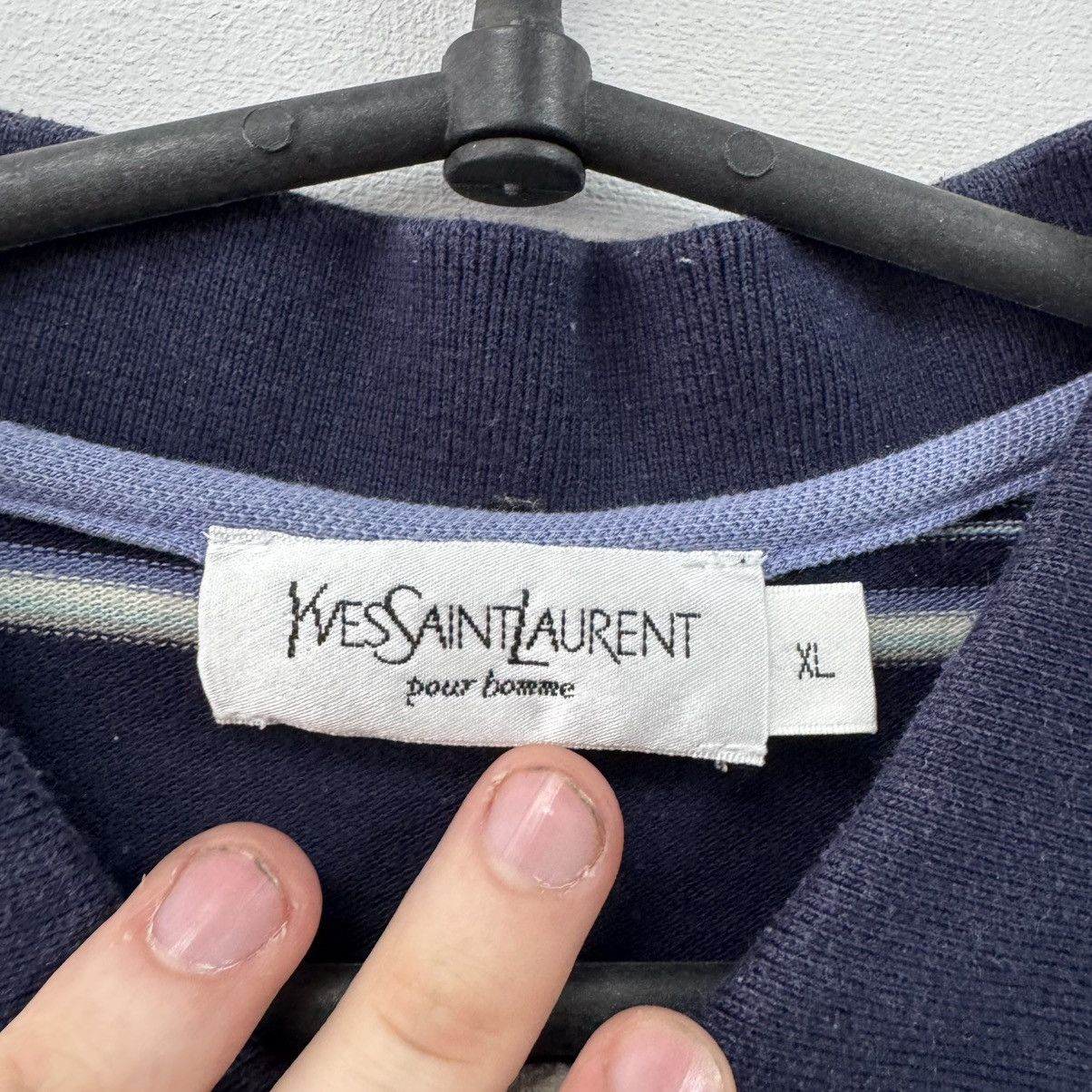 Vintage YSL Yves Saint Lauren Polo Shirt Tee Vintage Size US XL / EU 56 / 4 - 7 Thumbnail