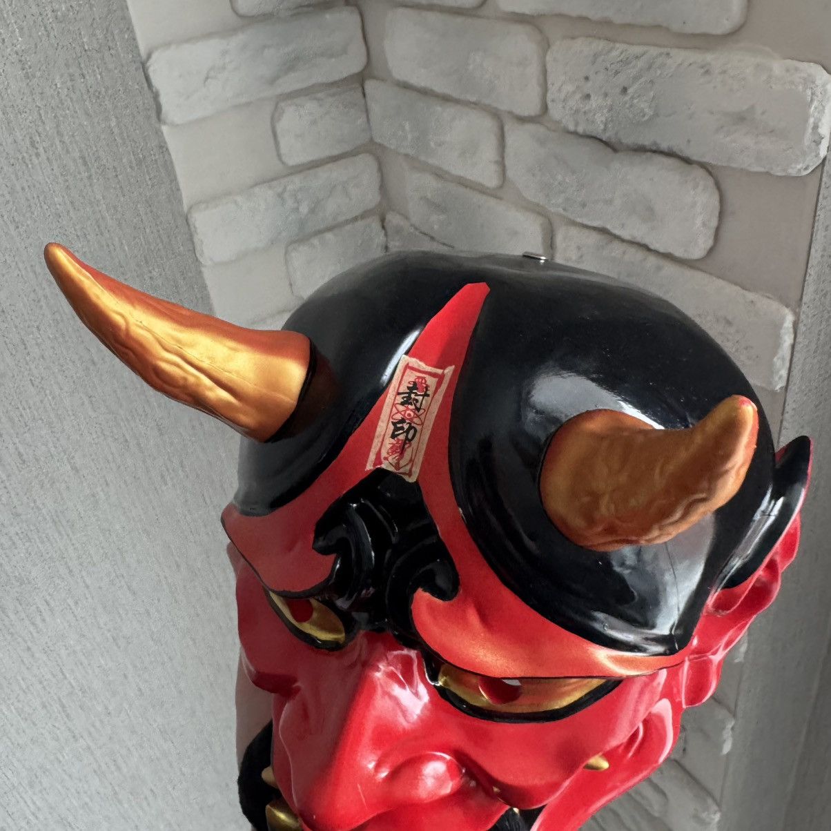 La Maskarade Japanese Prajna Devil Hannya Kabuki Resin Oni Samurai Mask Size ONE SIZE - 6 Thumbnail