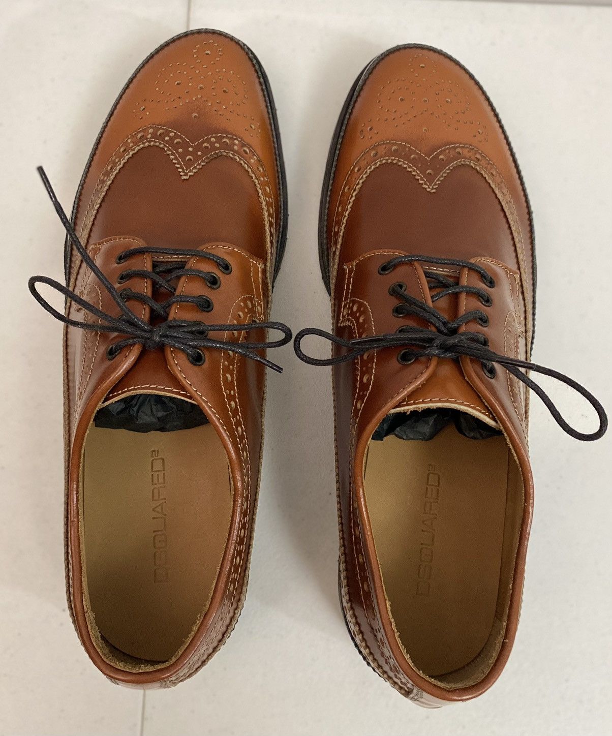 Dsquared2 Dsquared2 🇮🇹 Brown Leather Wingtip Mudguard Brogue 11 NEW Size US 11 / EU 44 - 13 Thumbnail