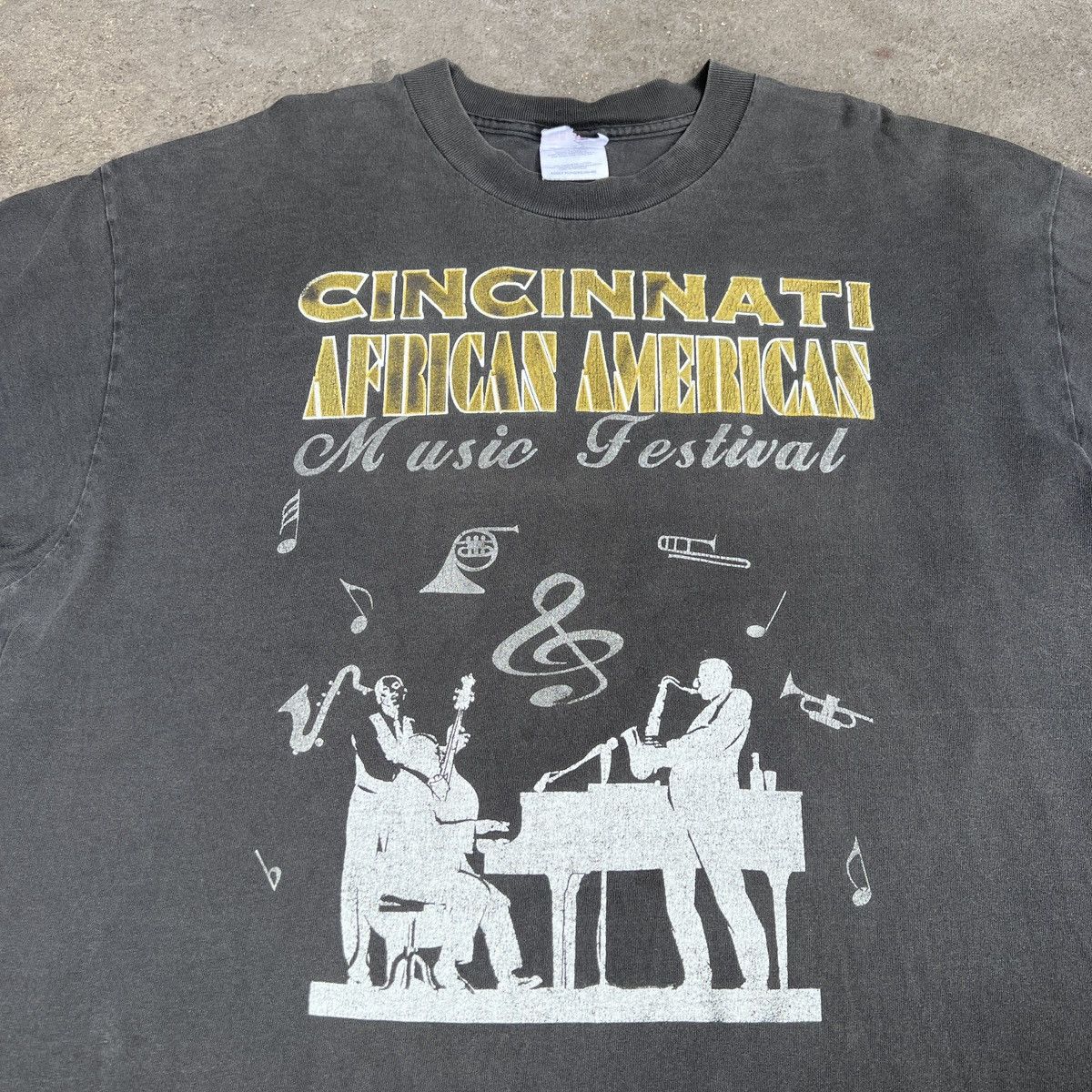 Rap Tees Vintage Jazzin Cincinnati Chaka Khan XL Faded R&B Soul Funk Size US XL / EU 56 / 4 - 8 Thumbnail