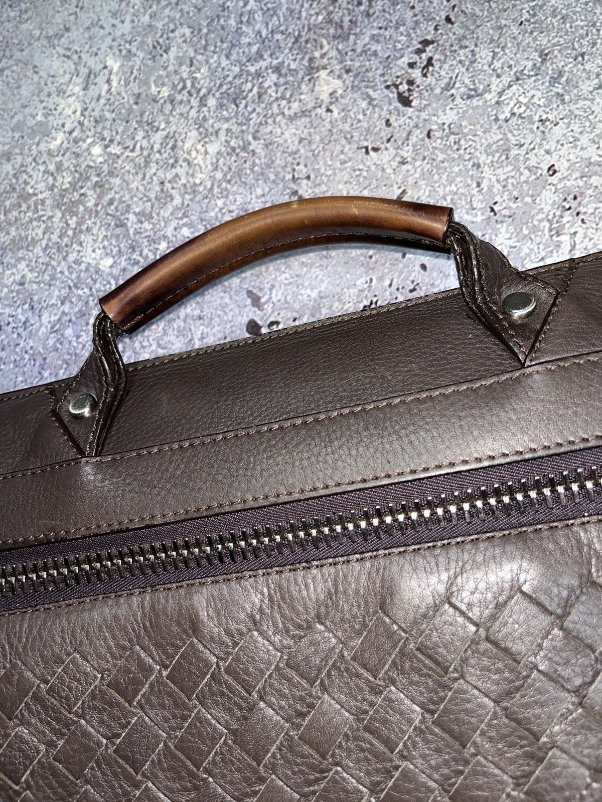 Santoni SANTONI Leather shoulder bag classic Bottega Veneta Style Size ONE SIZE - 11 Thumbnail