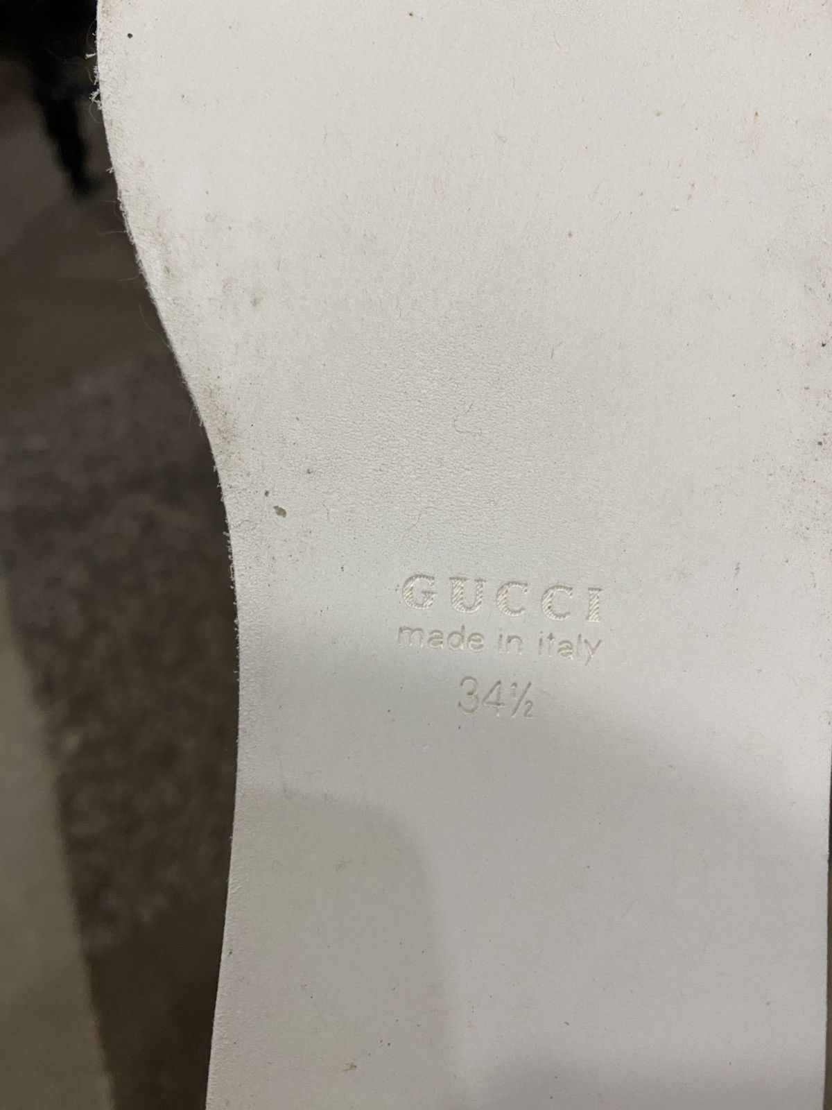 Gucci Gucci White Leather Peggy Web Trainers Size US 4 / IT 34 - 7 Thumbnail