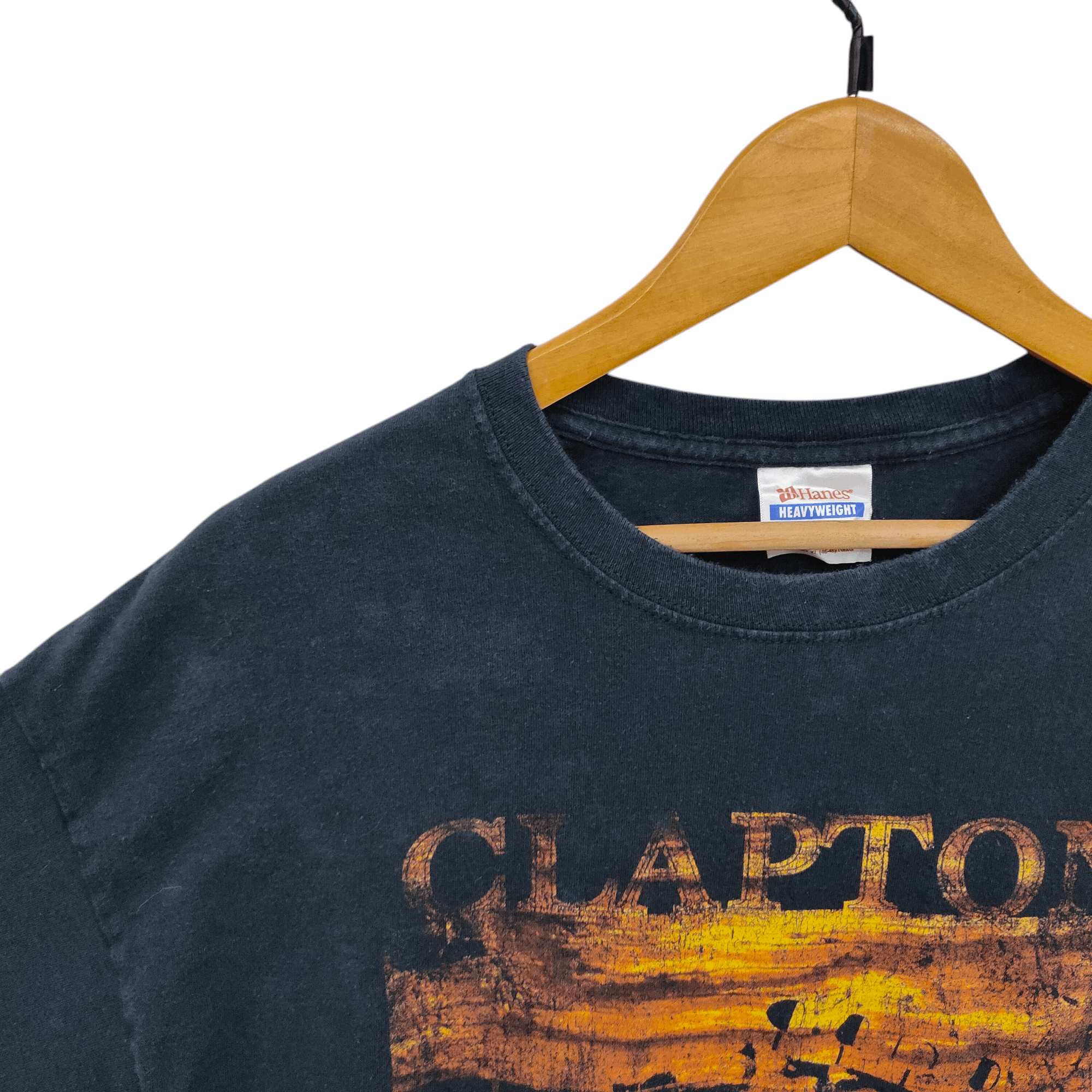 Band Tees × Hanes × Vintage Vintage 90s Eric Clapton Slowhand t-shirt Size US L / EU 52-54 / 3 - 4 Thumbnail