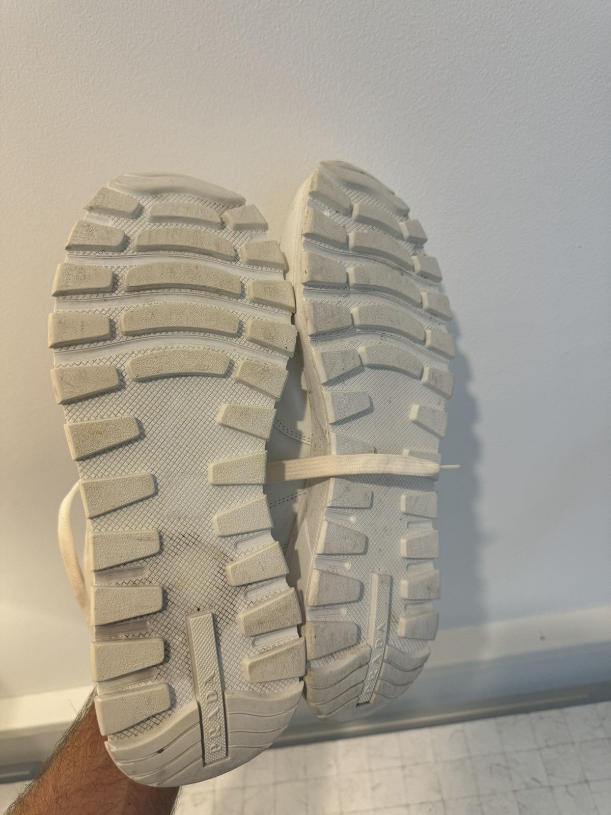 Prada Prada White Prax 01 Re-Nylon and Leather sneakers Size US 10.5 / EU 43-44 - 9 Thumbnail