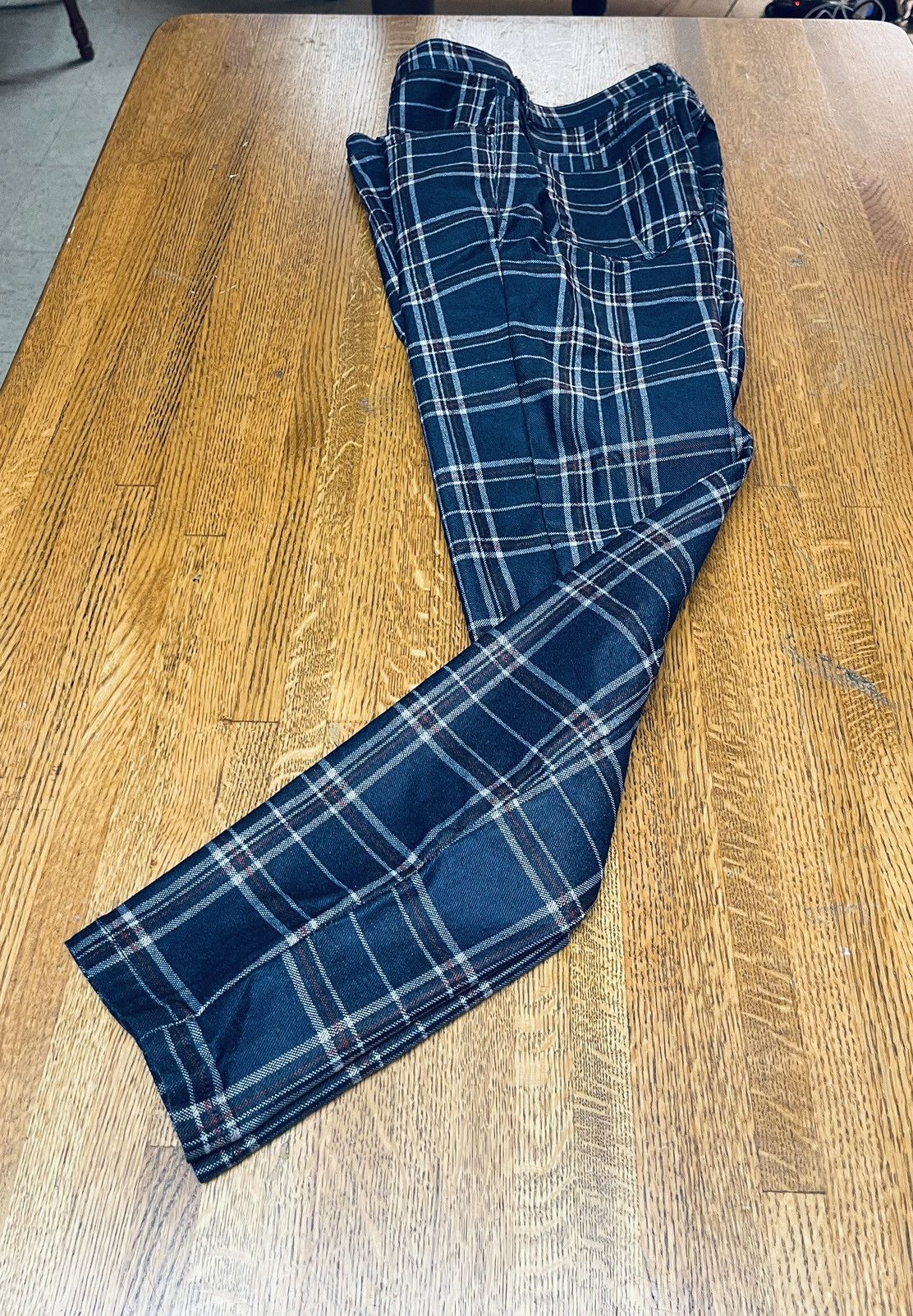 Zara Zara Men’s Blue Checked Stretch Dress Pants Size US 30 / EU 46 - 1 Thumbnail