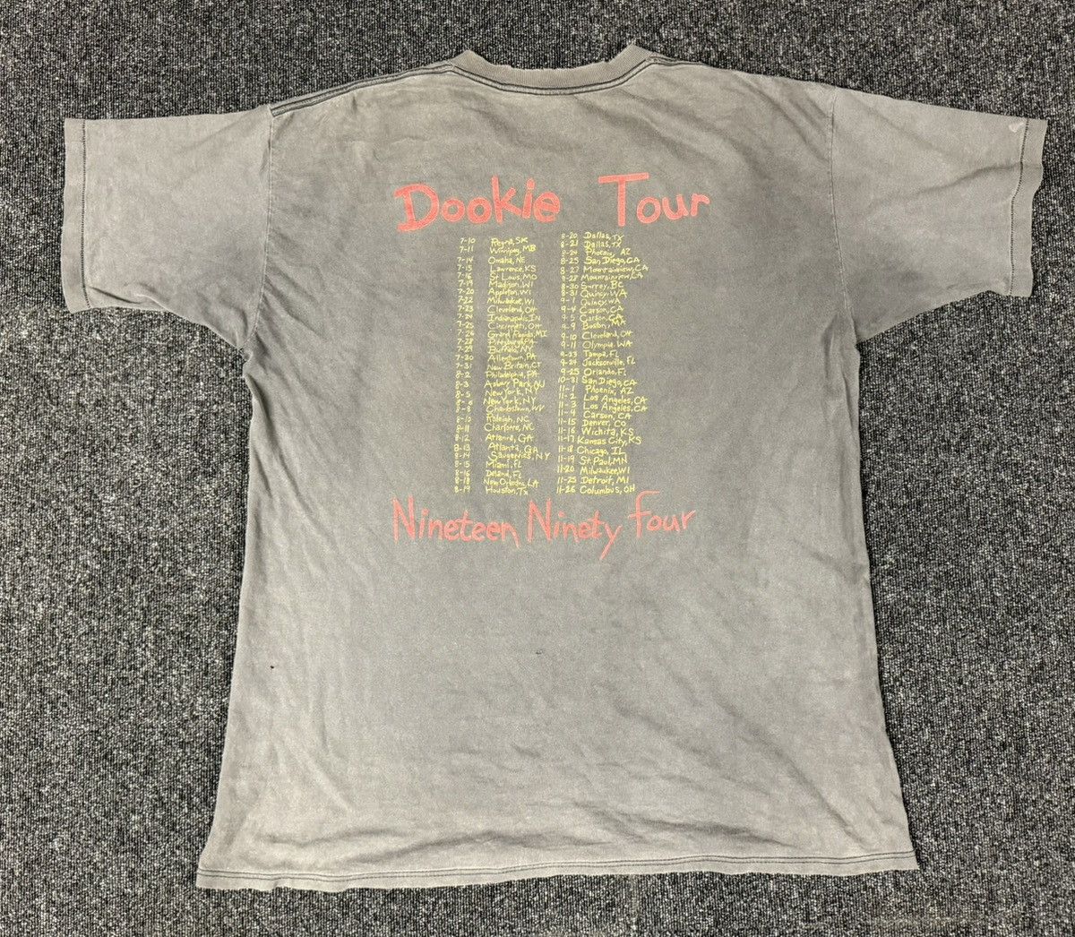 Vintage Vintage Green Day Dookie Tour T shirt XXL Size US XXL / EU 58 / 5 - 2 Thumbnail