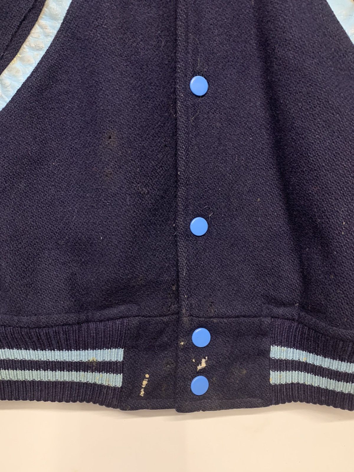 Leather × Vintage Vintage 90's Bronco New York Varsity Jacket Size US L / EU 52-54 / 3 - 7 Thumbnail