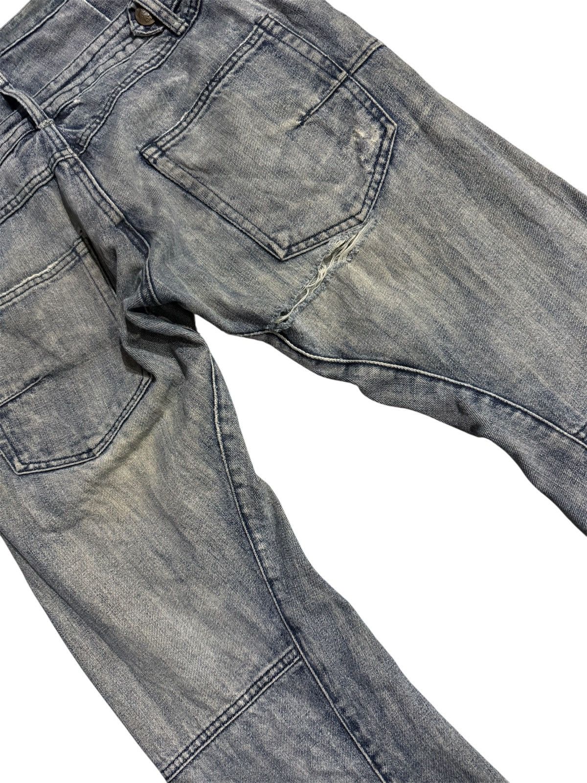Hysteric Glamour BREATHMINT DOUBLE WAIST TWIST LEGS DISTRESSED JEANS Size US 42 / EU 58 - 8 Thumbnail