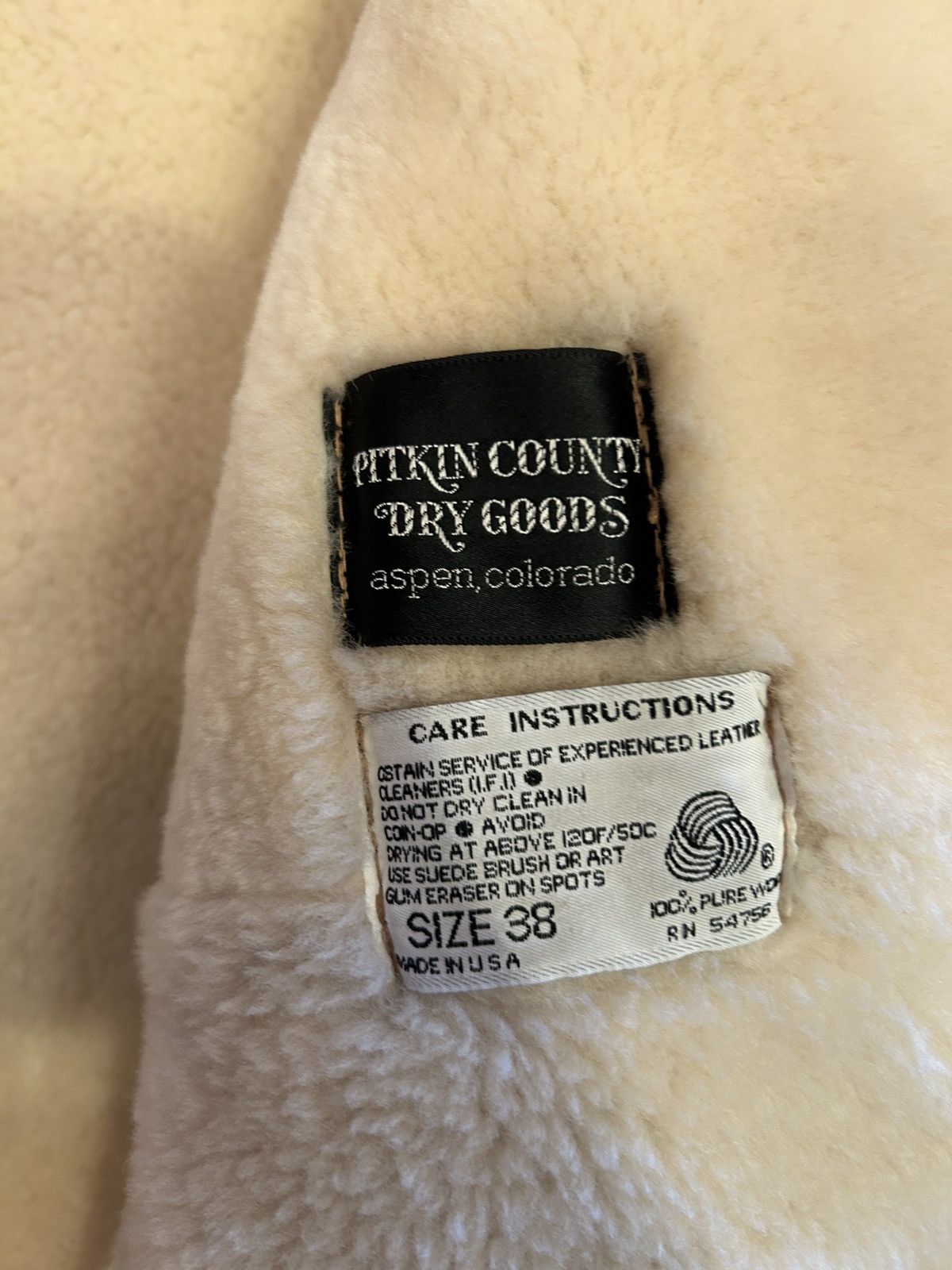 ＳＡＷＹＥＲ ＯＦ ＮＡＰＡ Vintage Sawyer of Napa Shearling Coat