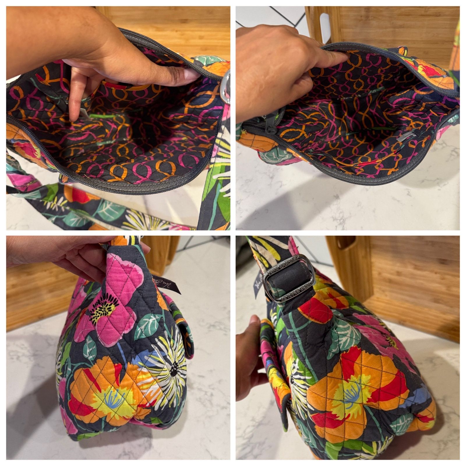 Vera Bradley Vera Bradley Clare Crossbody Bag, colorful floral design Size ONE SIZE - 15 Thumbnail