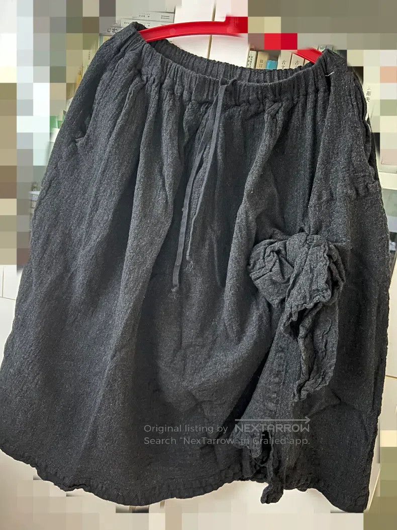 Comme Des Garcons size S Woolen bow skirt
