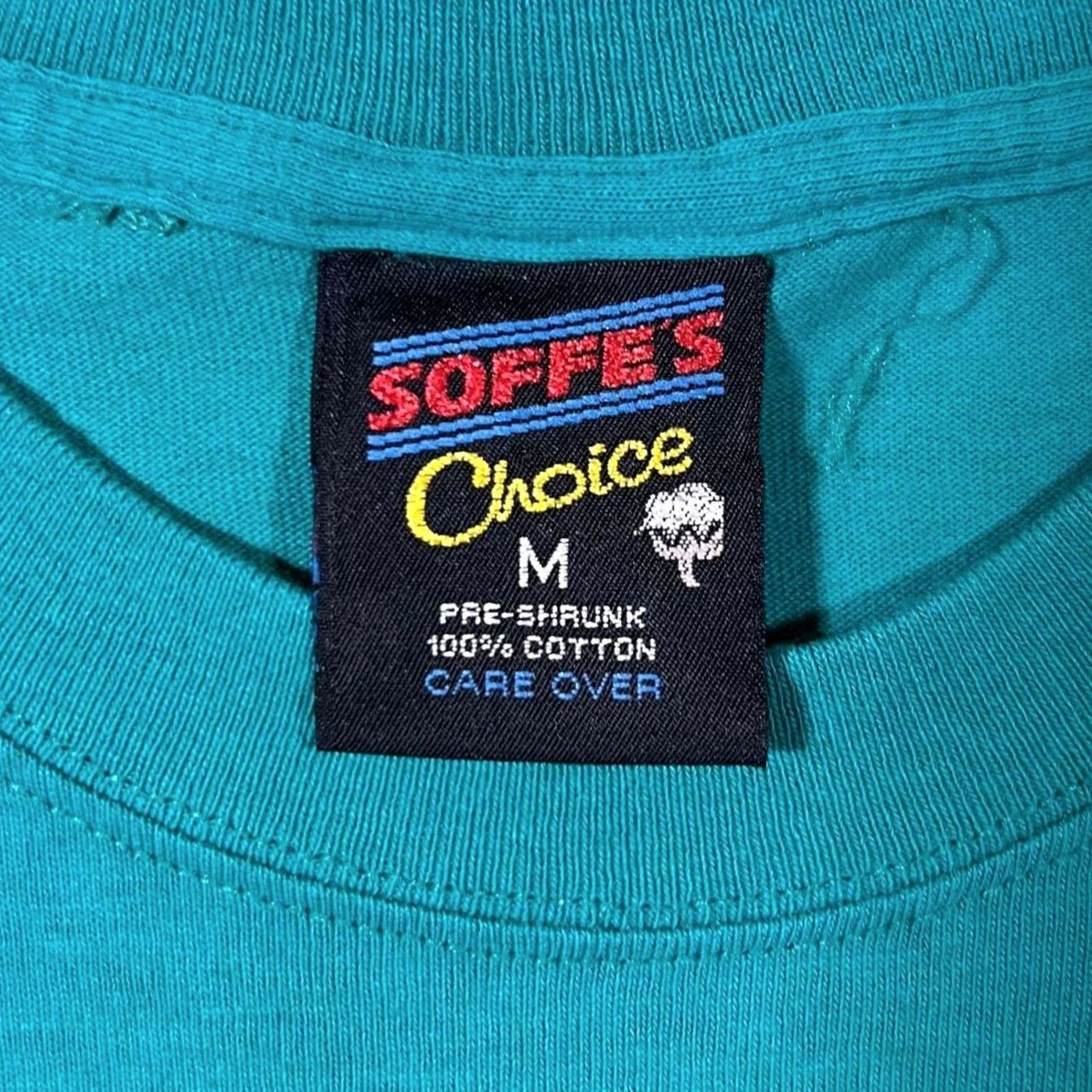 Soffe Vintage Soffe T-Shirt New Mexico Souvenir Graphic Teal 90s Medium Mens Shirt Short Sleeve Cotton Crew Neck Size US M / EU 48-50 / 2 - 3 Thumbnail