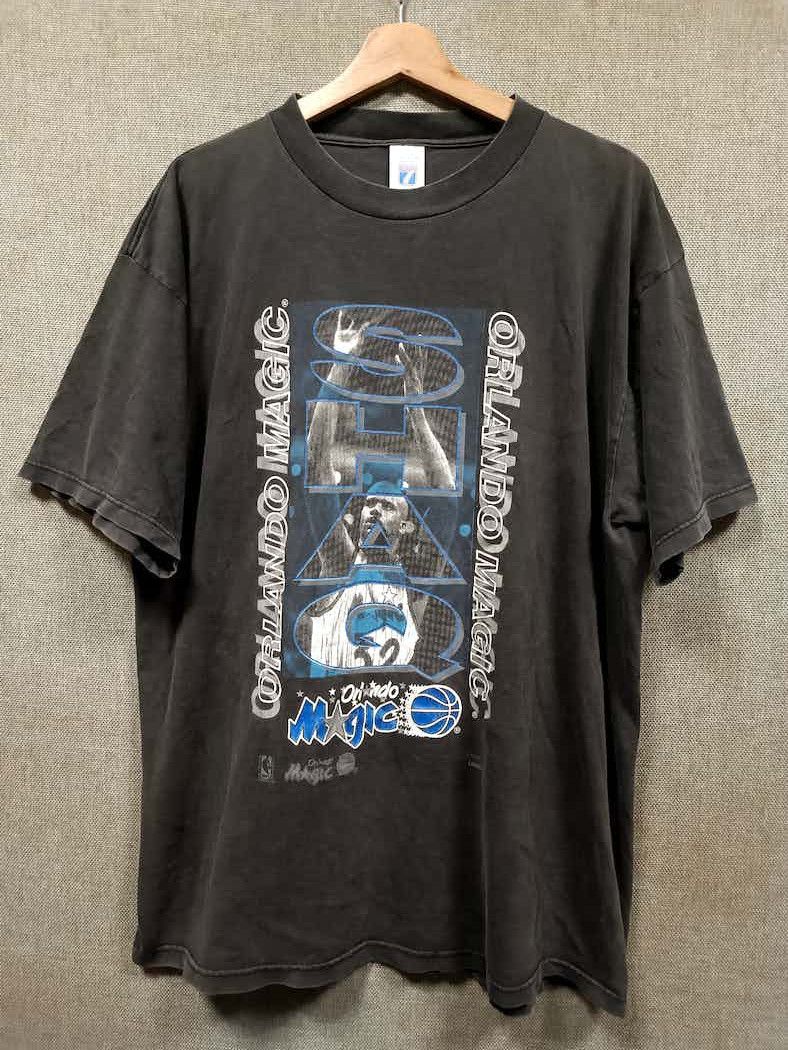 Logo 7 vintage 90s t shirt shaq orlando magic nba made in usa Size US XL / EU 56 / 4 - 1 Thumbnail