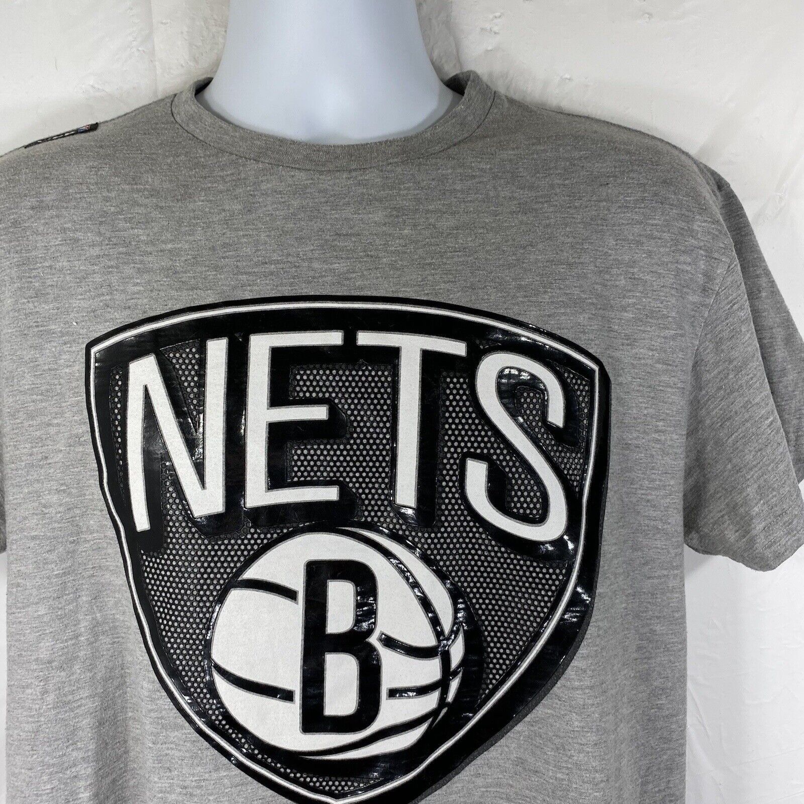 NBA UNK Brooklyn Nets Small Gray Basketball NBA Graphic T Shirt Size US S / EU 44-46 / 1 - 4 Thumbnail