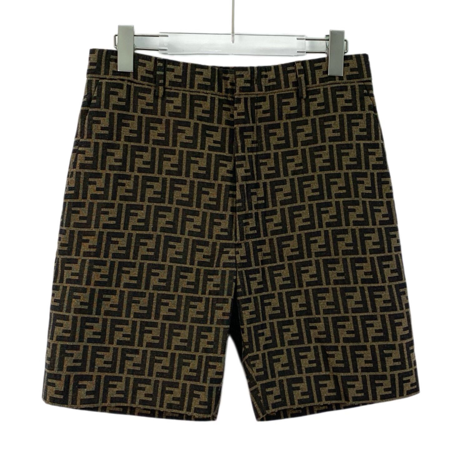Fendi Fendi Deep Brown Double F Print Casual Shorts Size US 30 / EU 46 - 1 Thumbnail