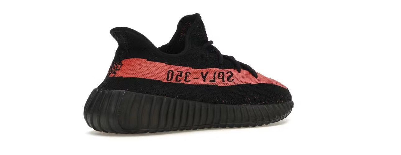 Adidas Adidas Yeezy Boost 350 V2 Black/Red Size US 7 / EU 40 - 6 Thumbnail
