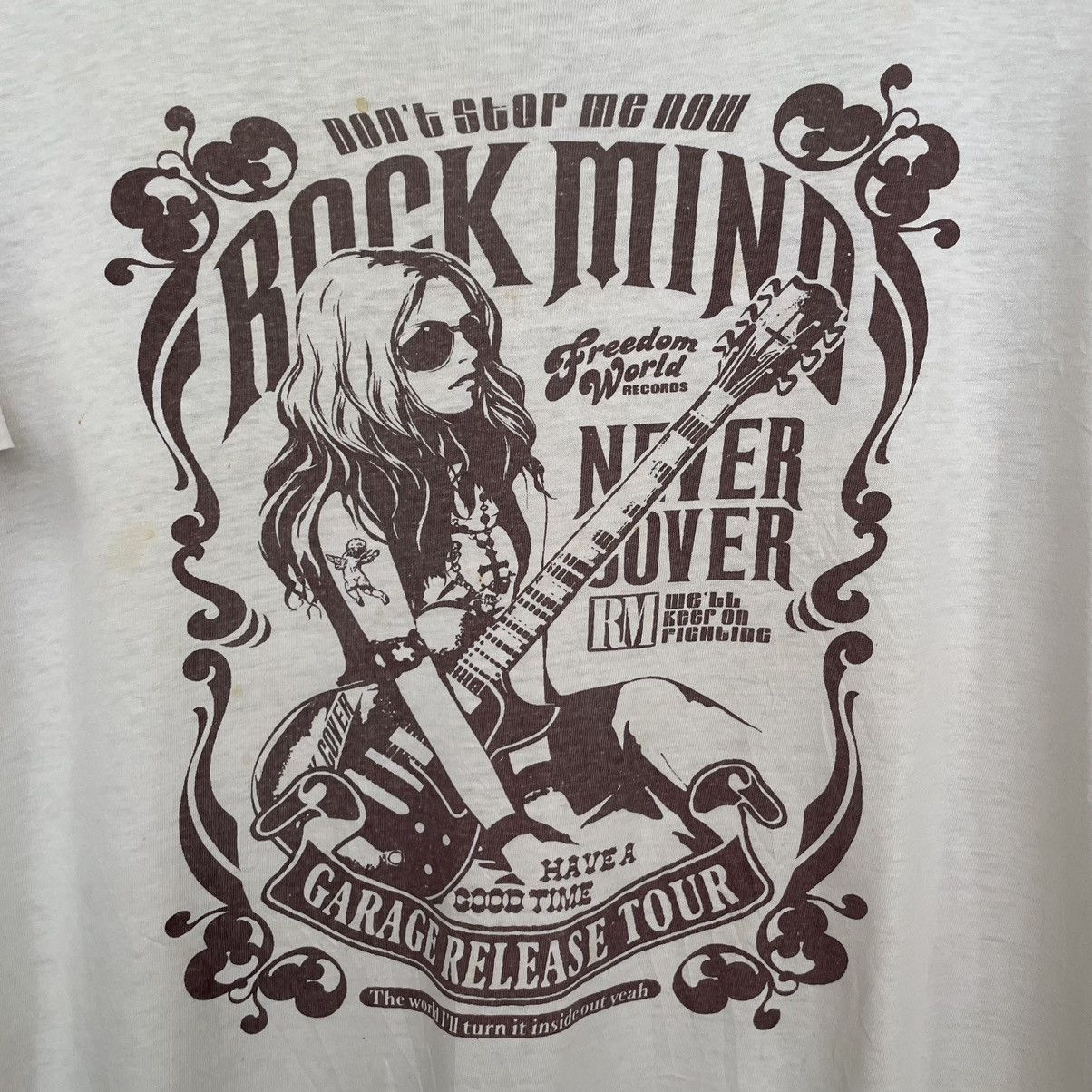 Hysteric Glamour × If Six Was Nine × Japanese Brand Rock Mind Ifsixwasnine Hysterics Distressed T Shirt Size US L / EU 52-54 / 3 - 2 Thumbnail
