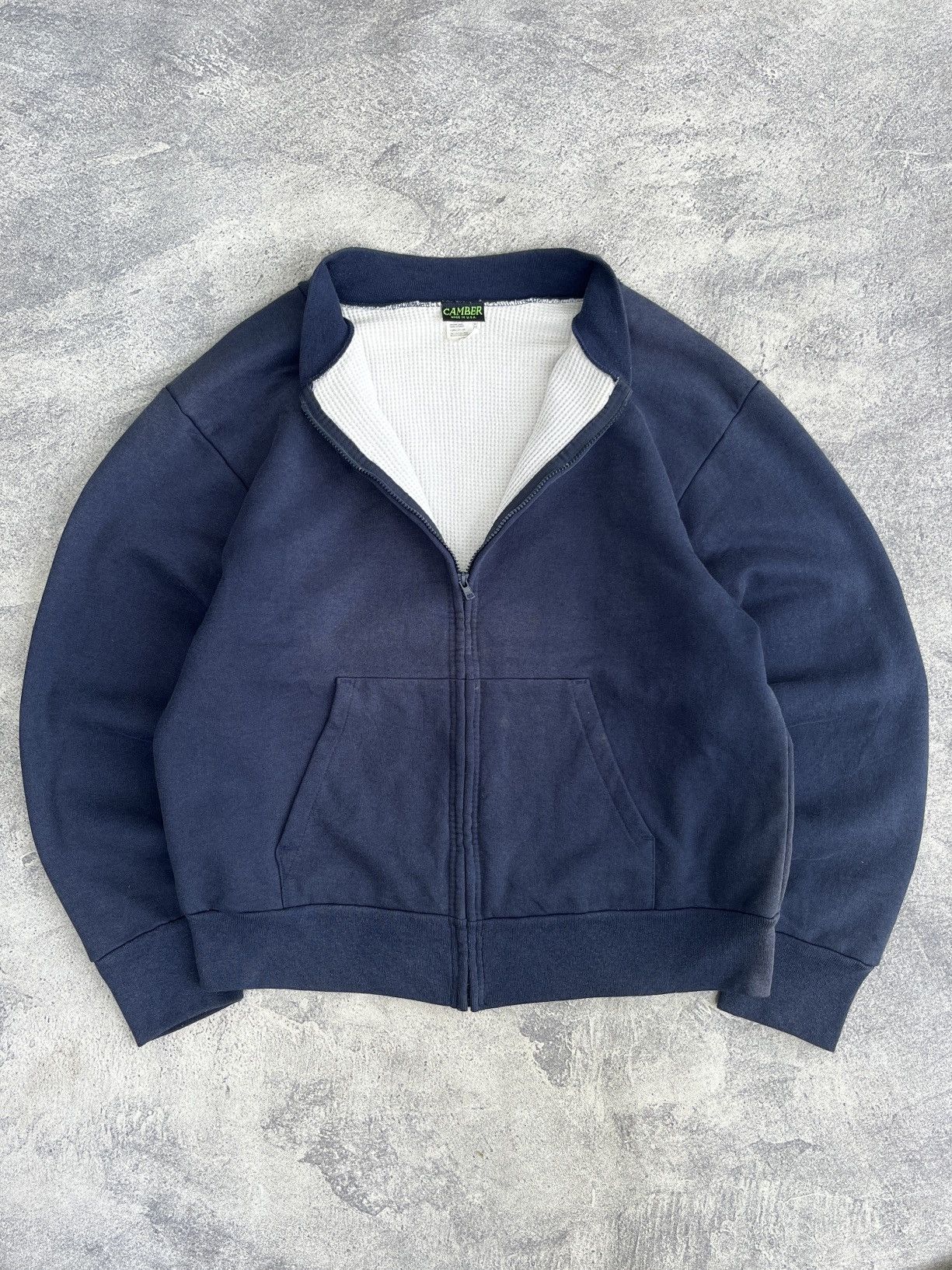 Camber 90’s Camber Thermal Zip Up Faded Sweater Size US L / EU 52-54 / 3 - 1 Thumbnail