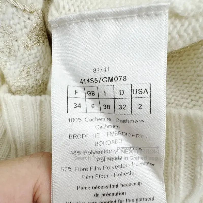 Dior Dior White Wool Women's Pullover Sweater . Size XXS / US 00 / IT 34 - 4 Thumbnail