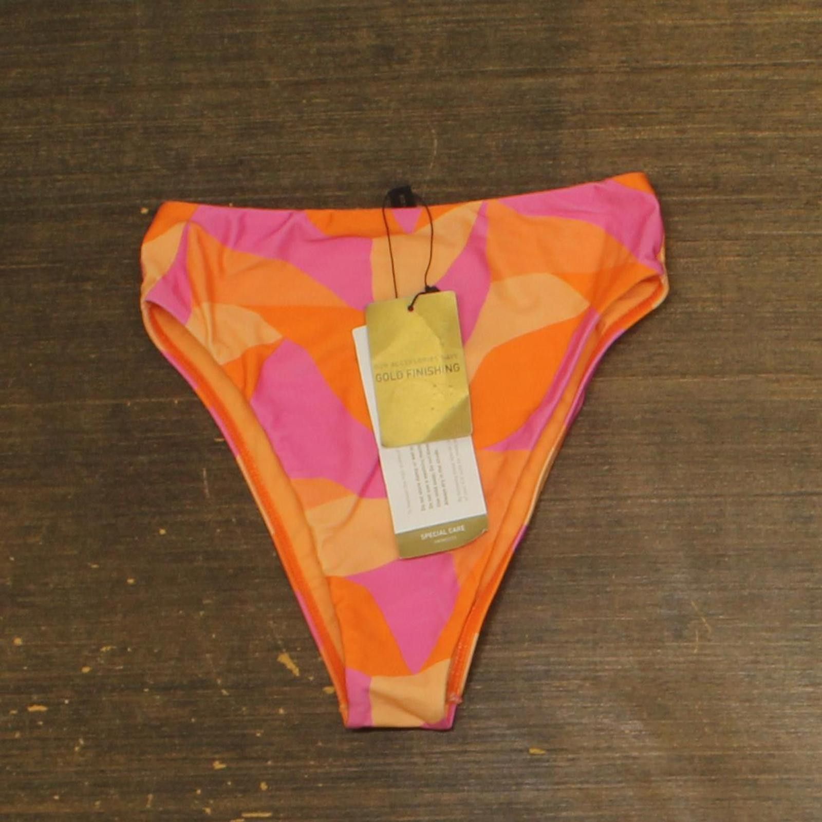 Other Nwt Vix Gigi Printed High Waist Bikini Bottom Pink Multi S Size ONE SIZE - 1 Thumbnail